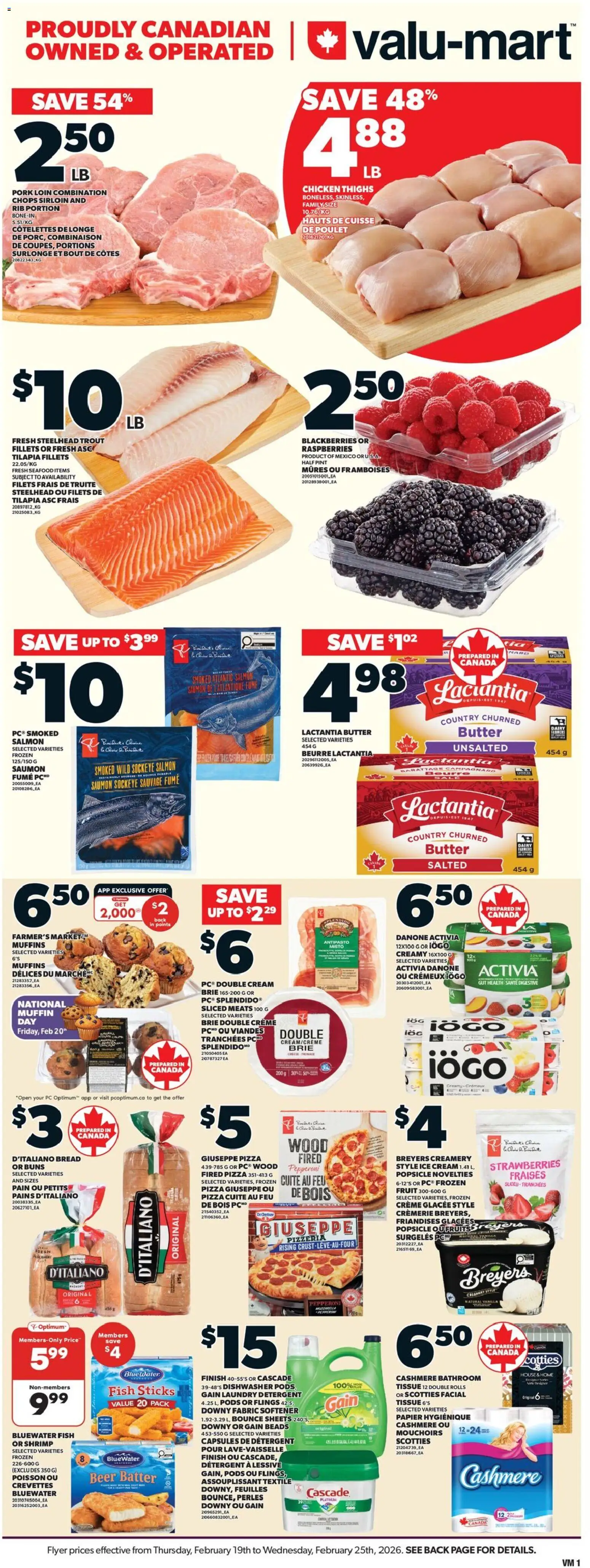 Preview of leaflet Weekly Flyer from shop Valu Mart is valid from Feb 19, 2026