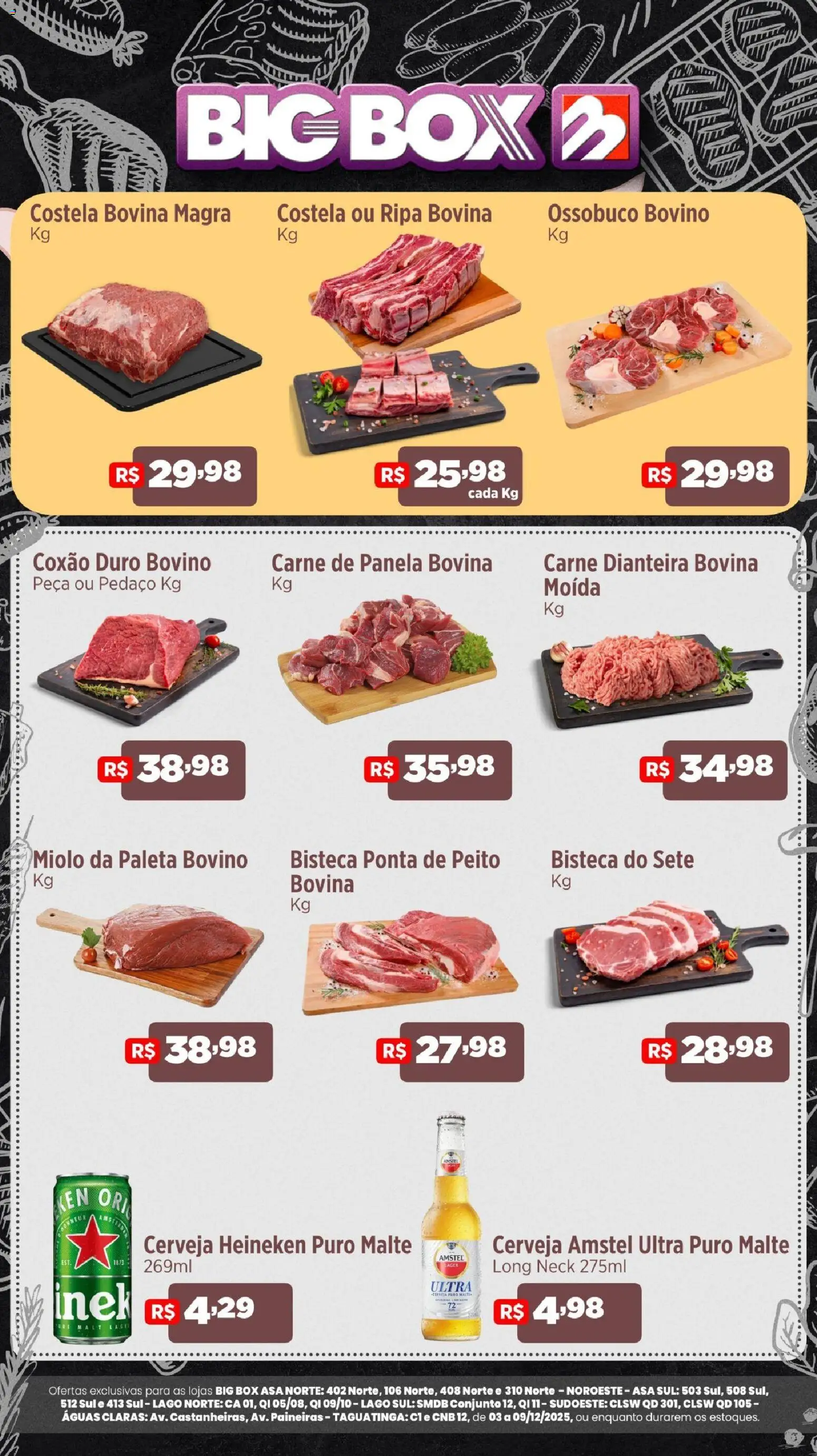 Pré-Visualização do folheto "Ofertas do Açougue" da loja Big Box válido a partir de 03/12/2025