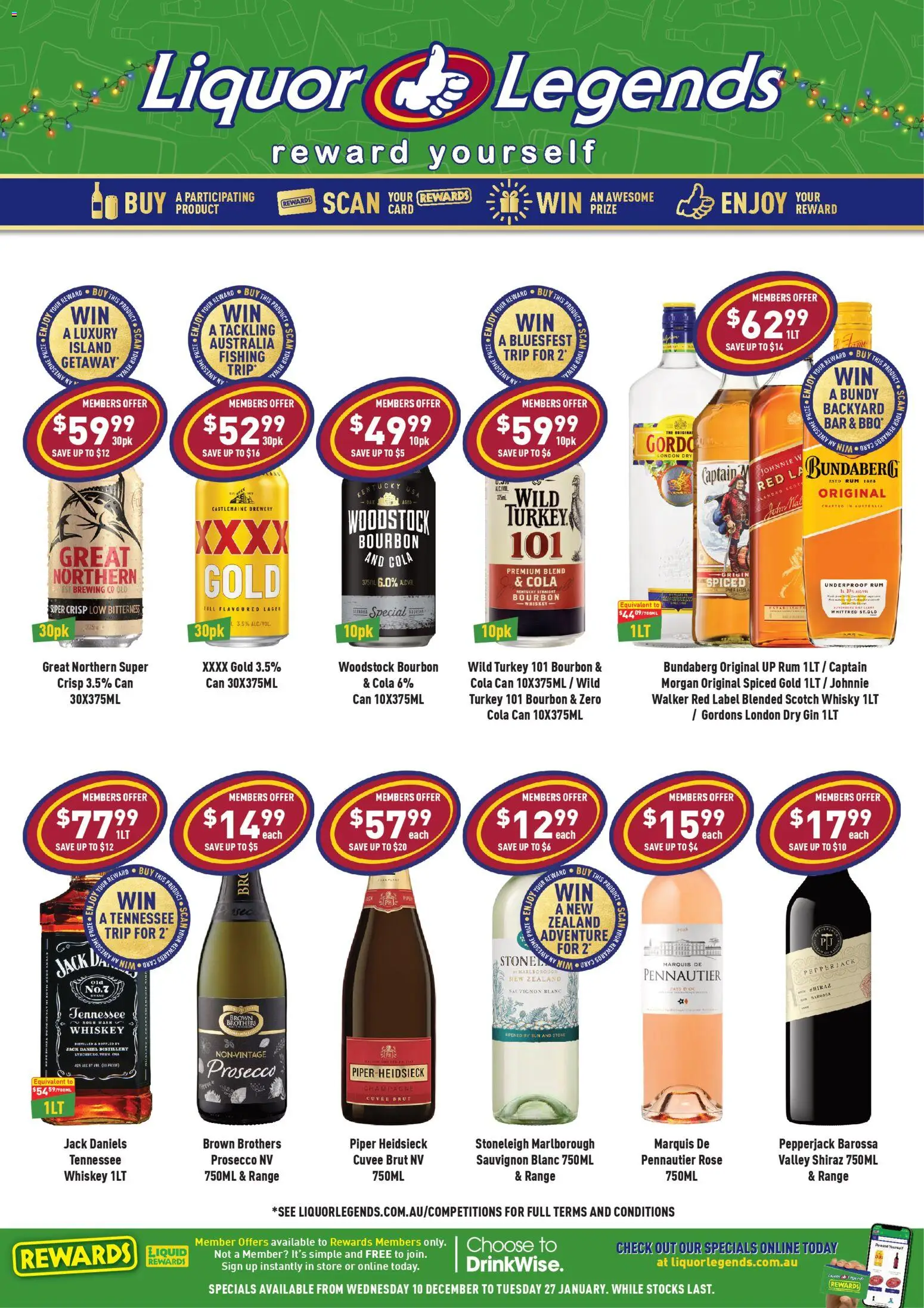 Preview of catalogue Catalogue Deception Bay from shop Liquor Legends valid 10/12/2025