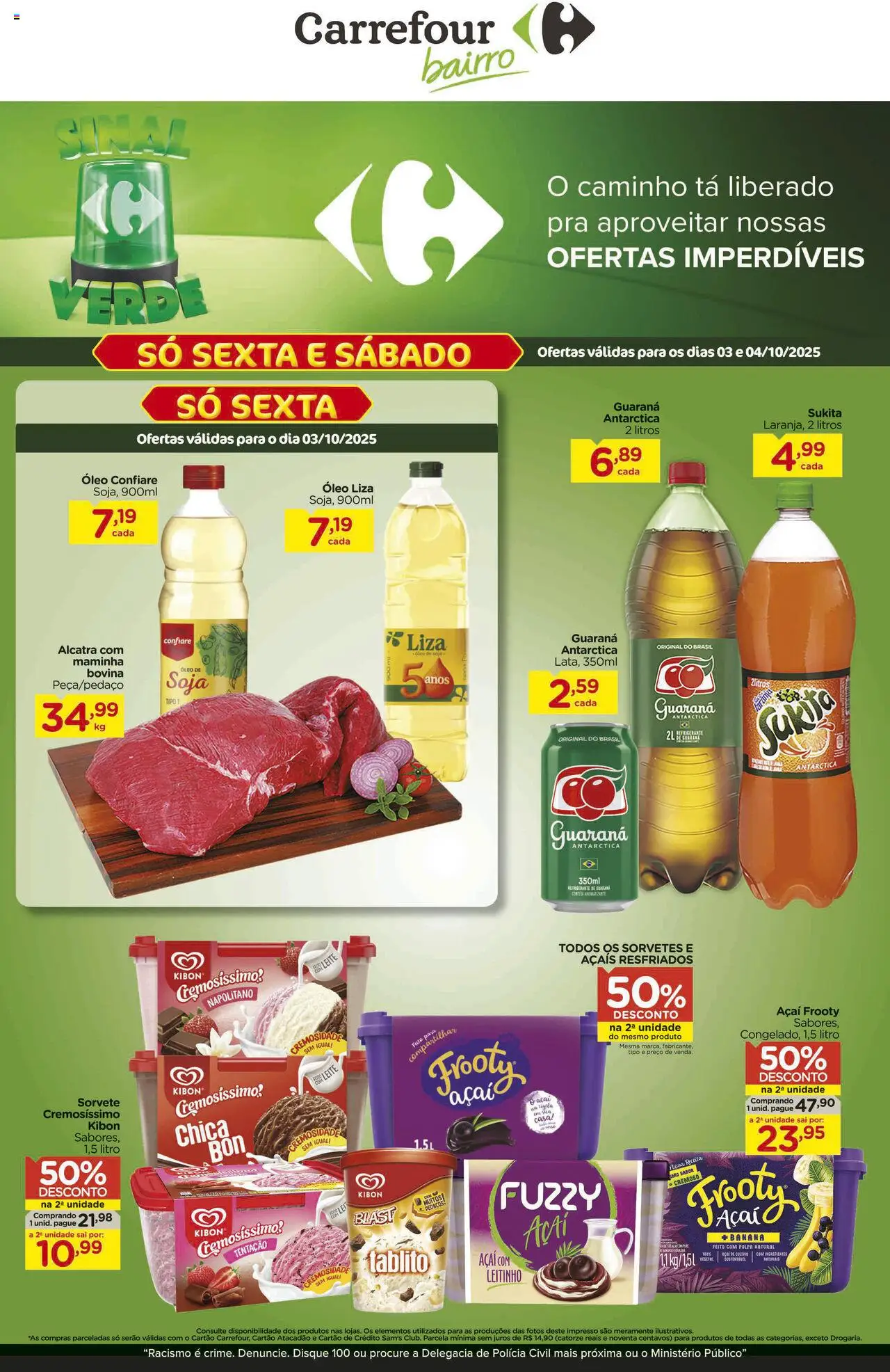 Carrefour Bairro folheto "Ofertas da semana" válido a partir de 03/10/2025 - número de página 1