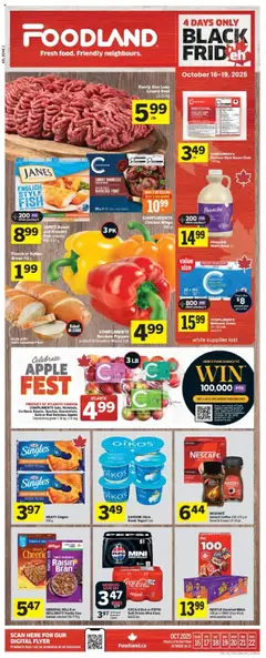 Preview of leaflet Weekly Flyer - NL from shop Foodland is valid from Oct 16, 2025