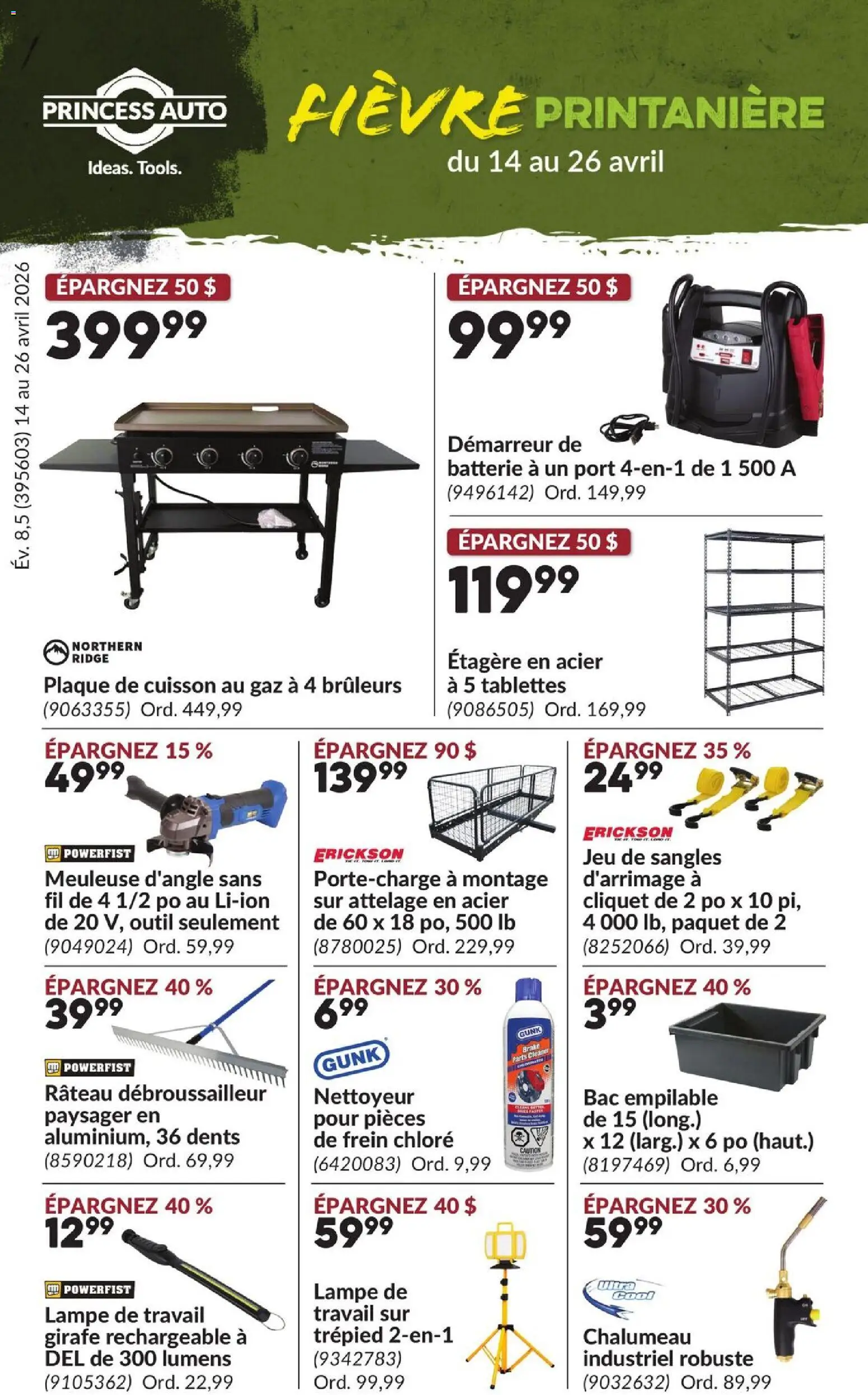 Preview of leaflet Princess Auto - Fièvre Printanière from shop Princess Auto is valid from Apr 14, 2026