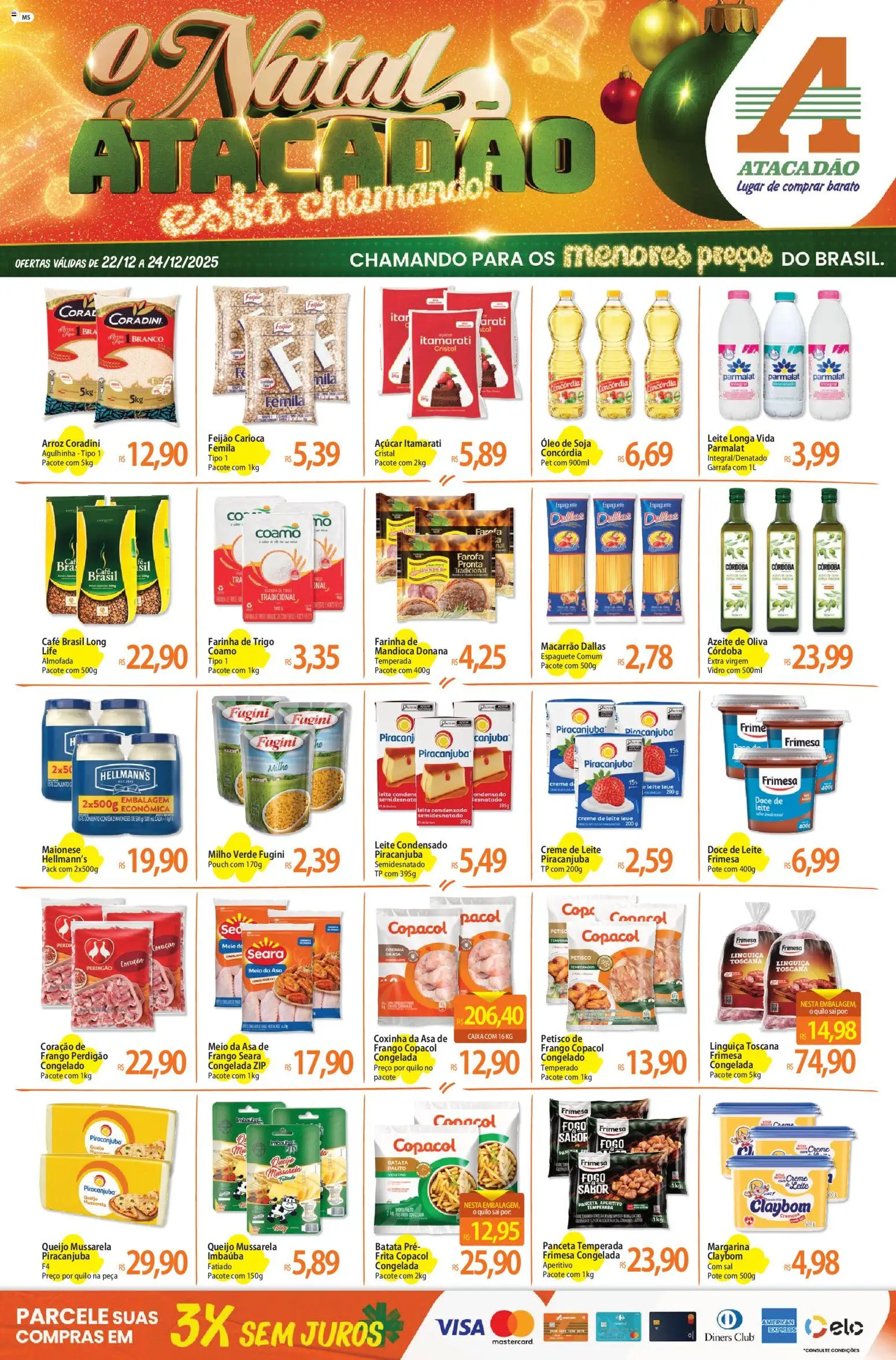 Pré-Visualização do folheto "Ofertas - MS" da loja Atacadão válido a partir de 22/12/2025