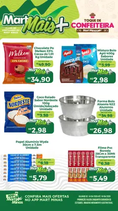 Pré-Visualização do folheto "Mart Minas ofertas Confeiteira" da loja Mart Minas válido a partir de 14/04/2026