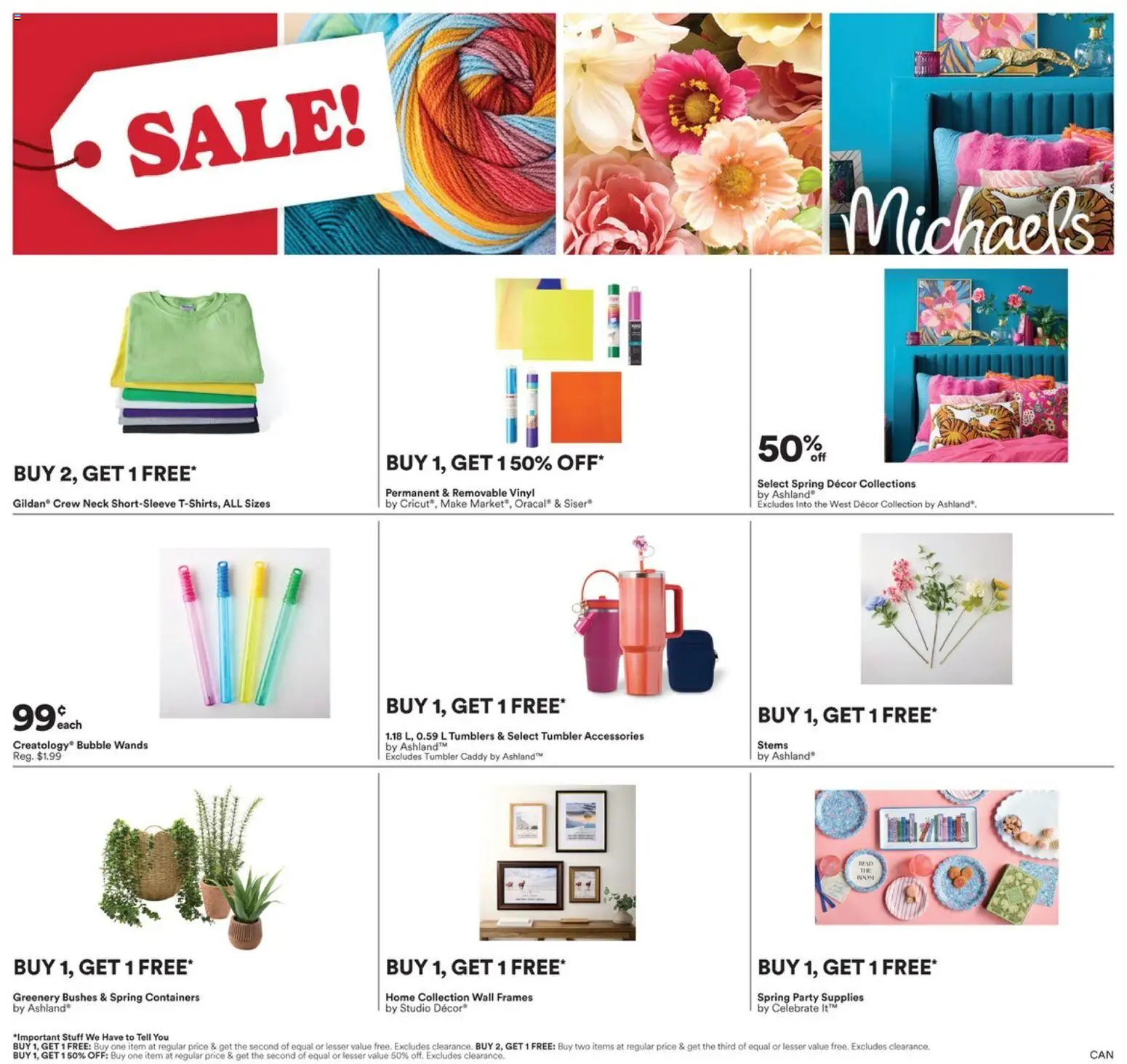 Preview of leaflet Michaels weekly flyer / circulaire from shop Michaels is valid from Apr 03, 2026