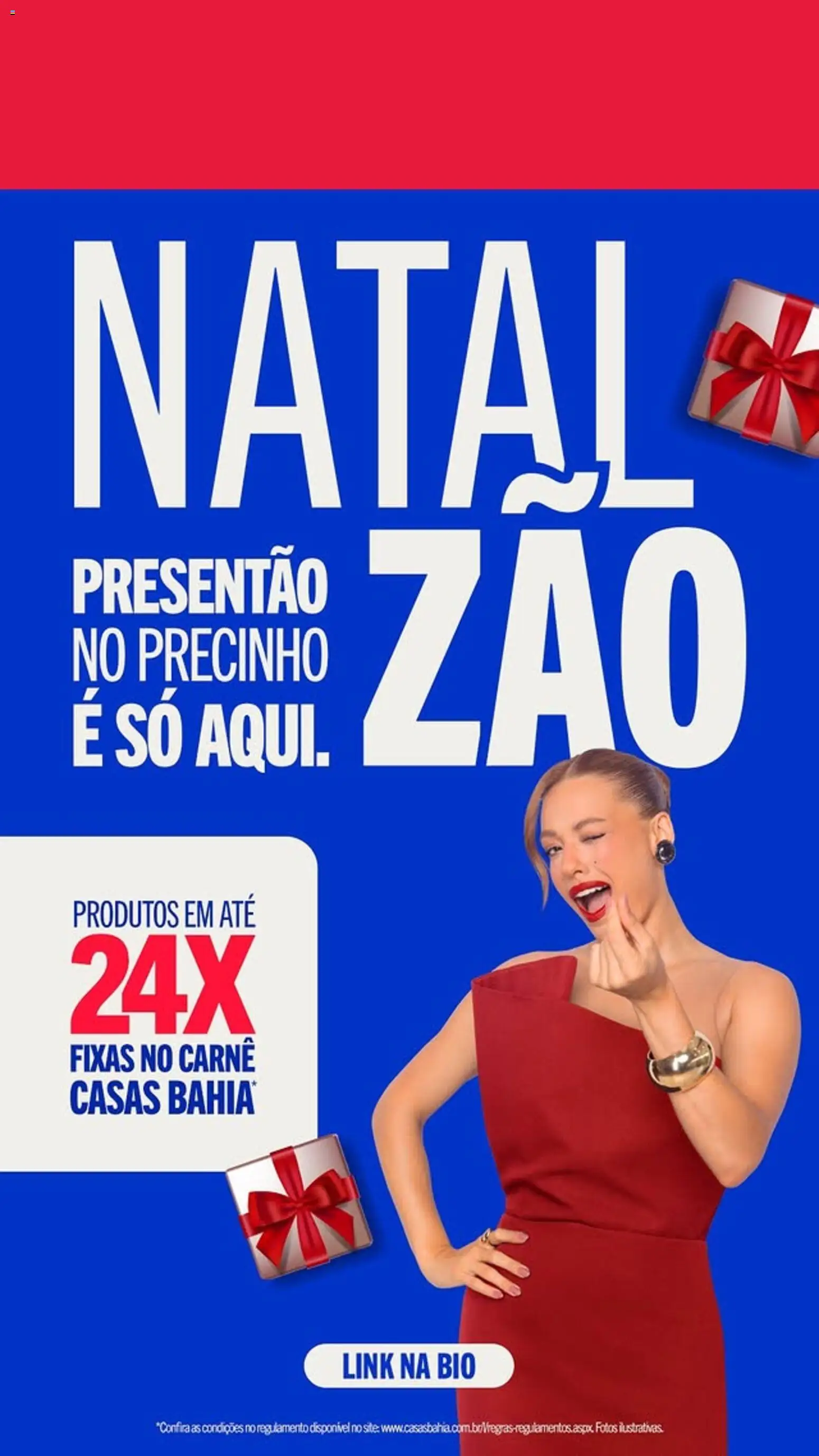 Pré-Visualização do folheto "Promoções" da loja Casas Bahia válido a partir de 27/12/2025