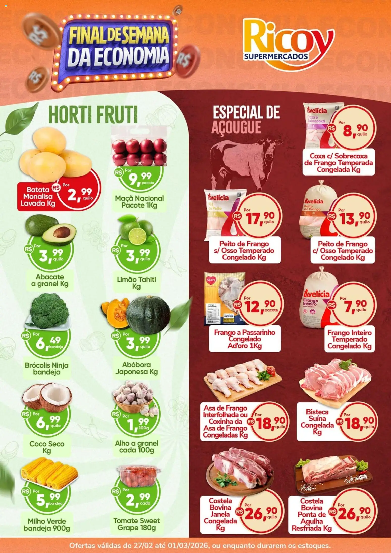 Pré-Visualização do folheto "Ricoy - Ofertas da semana" da loja Ricoy válido a partir de 27/02/2026