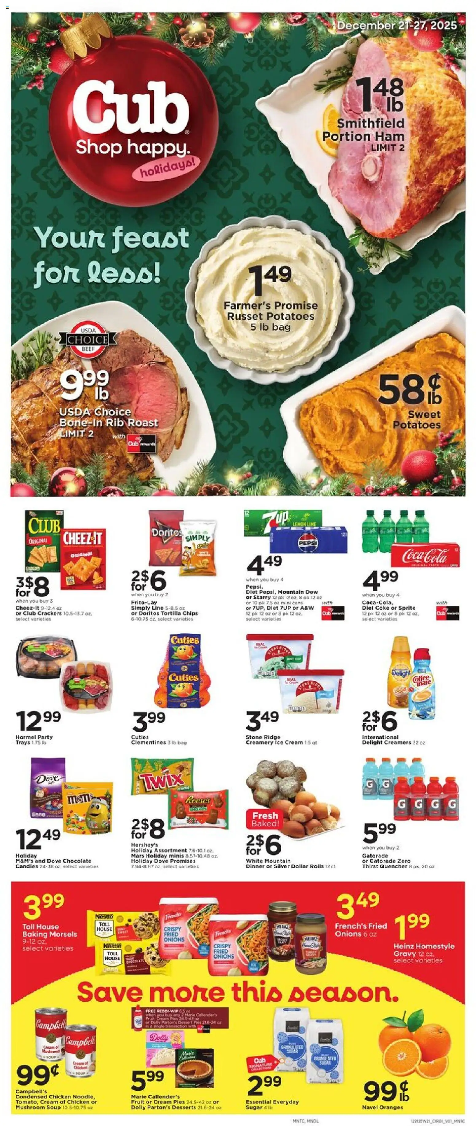 Ad Preview of Cub Foods Weekly Ad from 12/21/2025