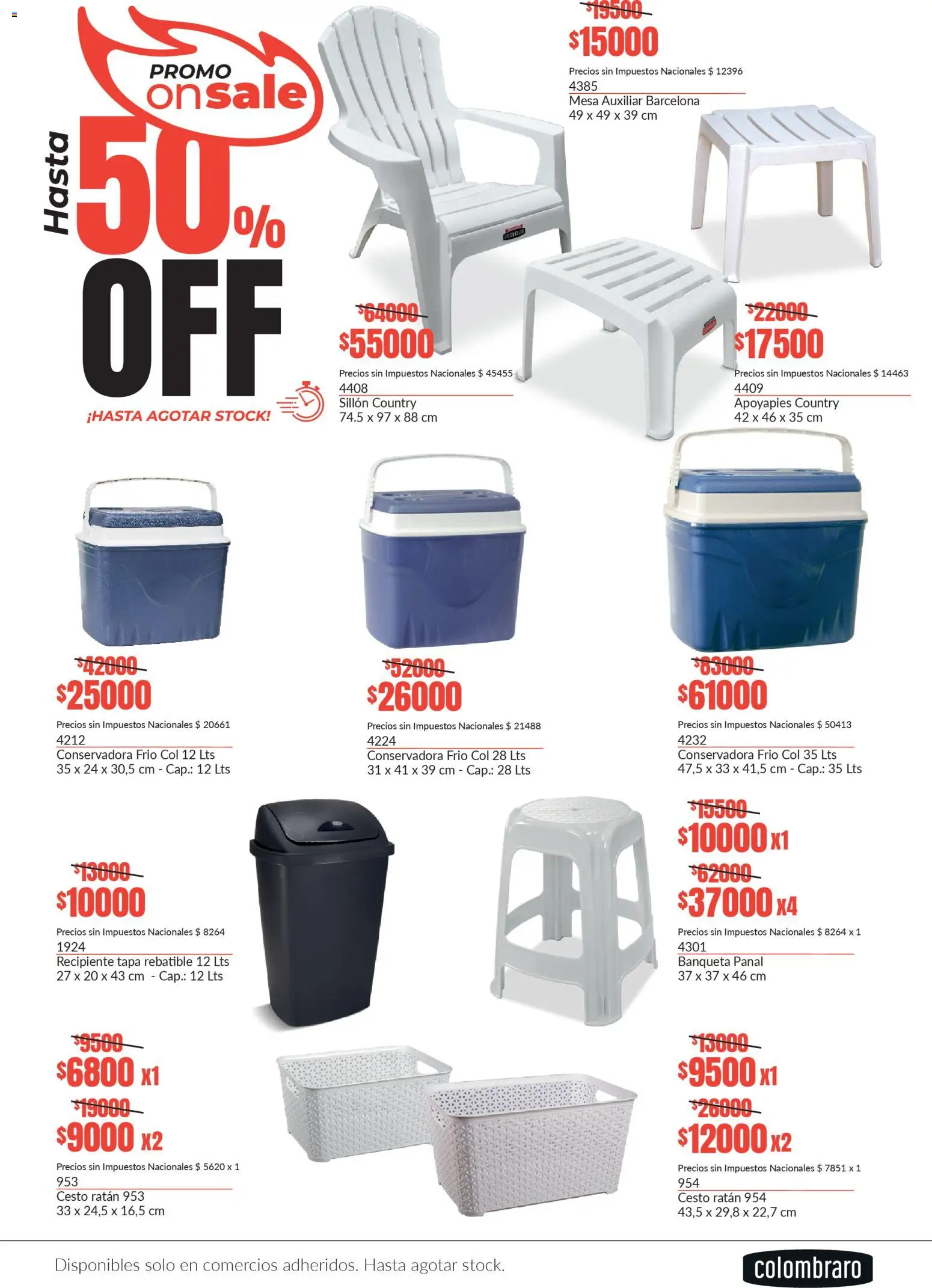 Vista previa del folleto de la tienda Colombraro válido desde el 13/01/2026 - Sillón, Mesa, Conservadora, Banqueta