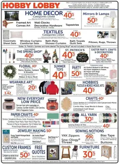 Ad Preview of Hobby Lobby Hobby Lobby Weekly Ad from 03/15/2026