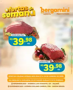 Pré-Visualização do folheto "Ofertas da semana" da loja Supermercado Bergamini válido a partir de 21/01/2026