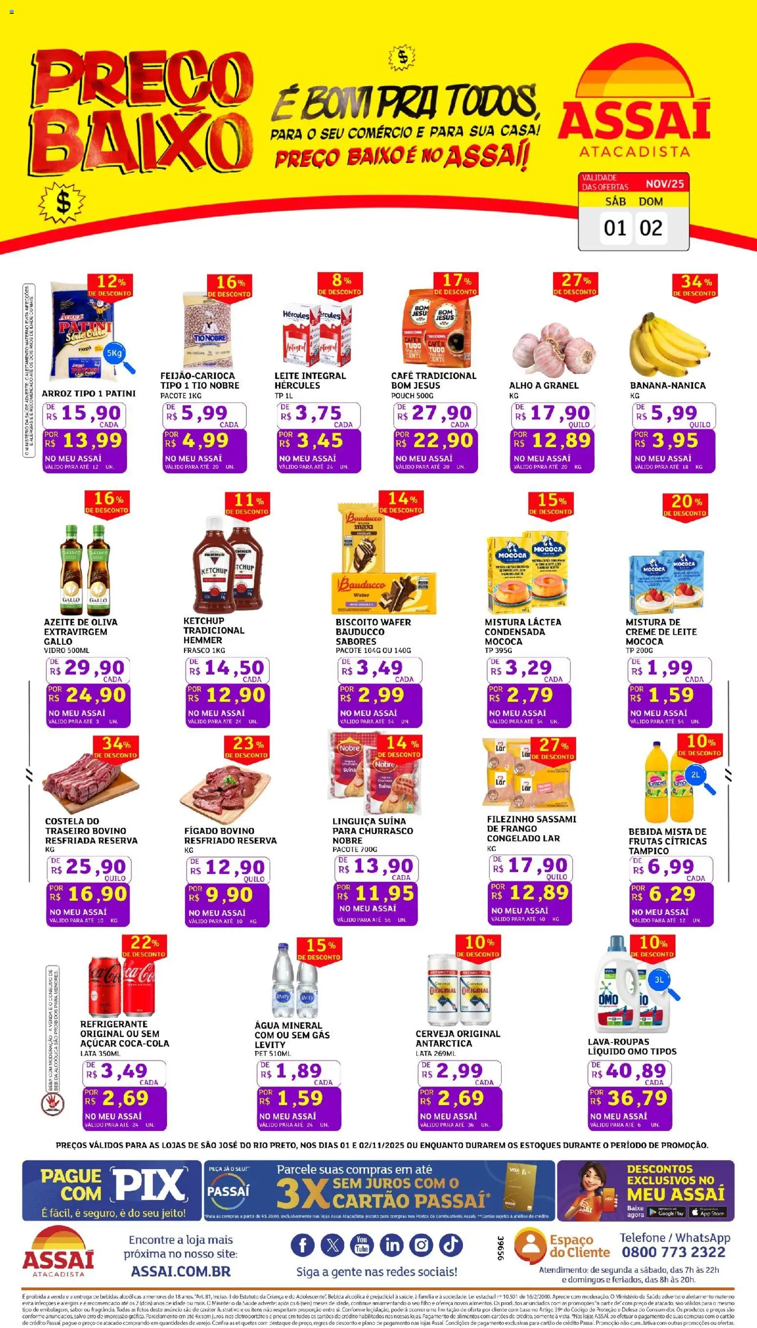 Pré-Visualização do folheto "Encarte - SP" da loja Assaí Atacadista válido a partir de 01/11/2025