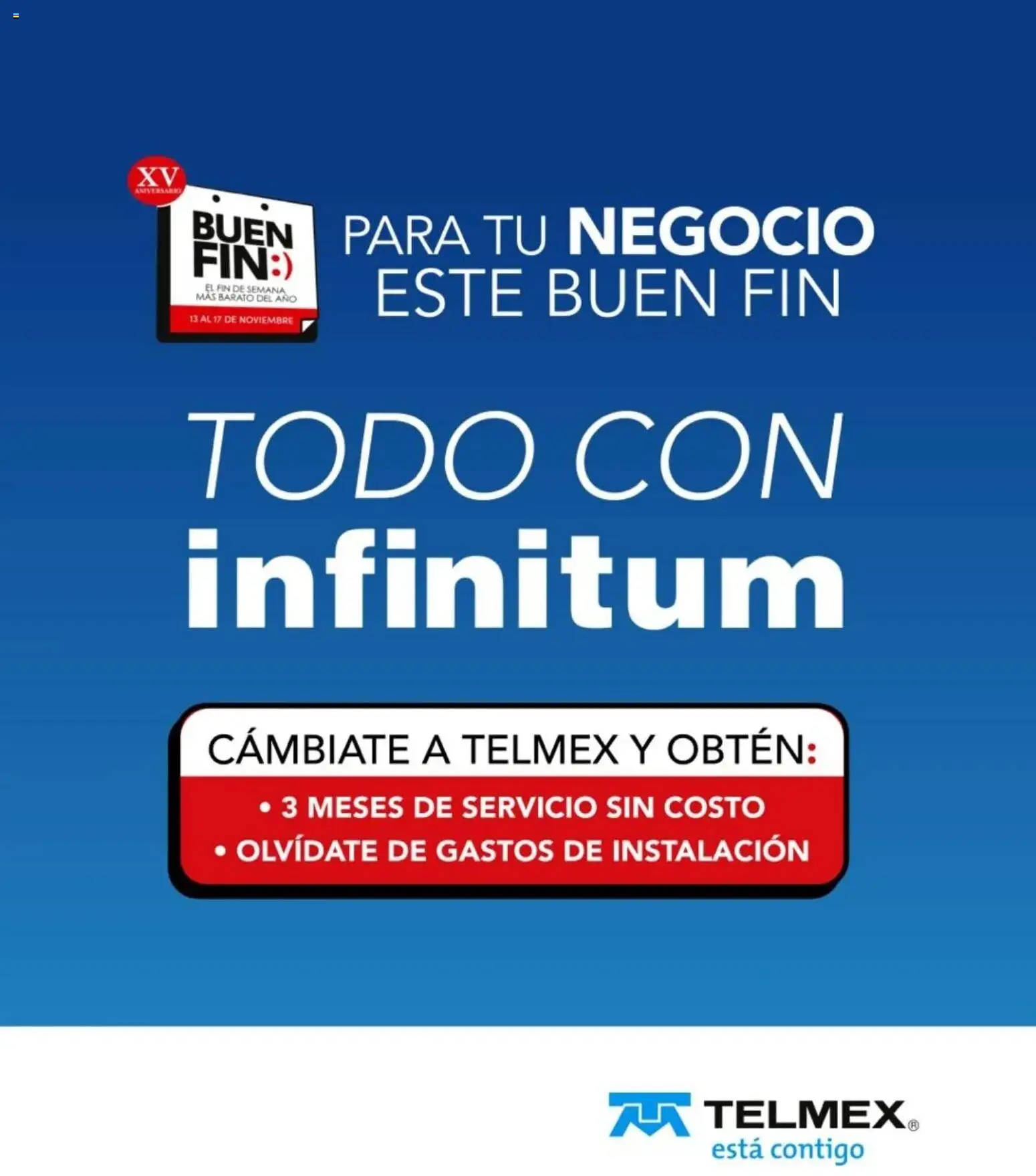 Vista previa las ofertas de la tienda Telmex - Buen Fin desde el 13/11/2025 