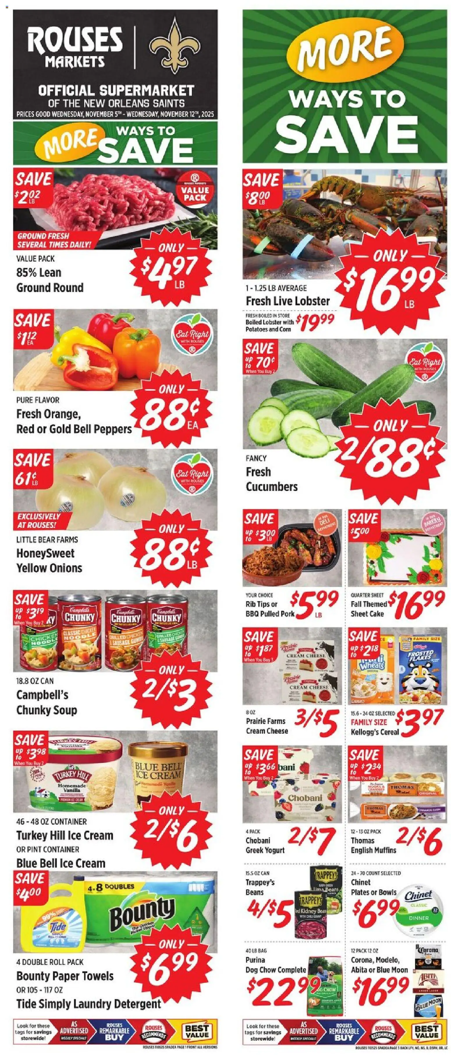 Ad Preview of Rouses Weekly Ad from 11/05/2025