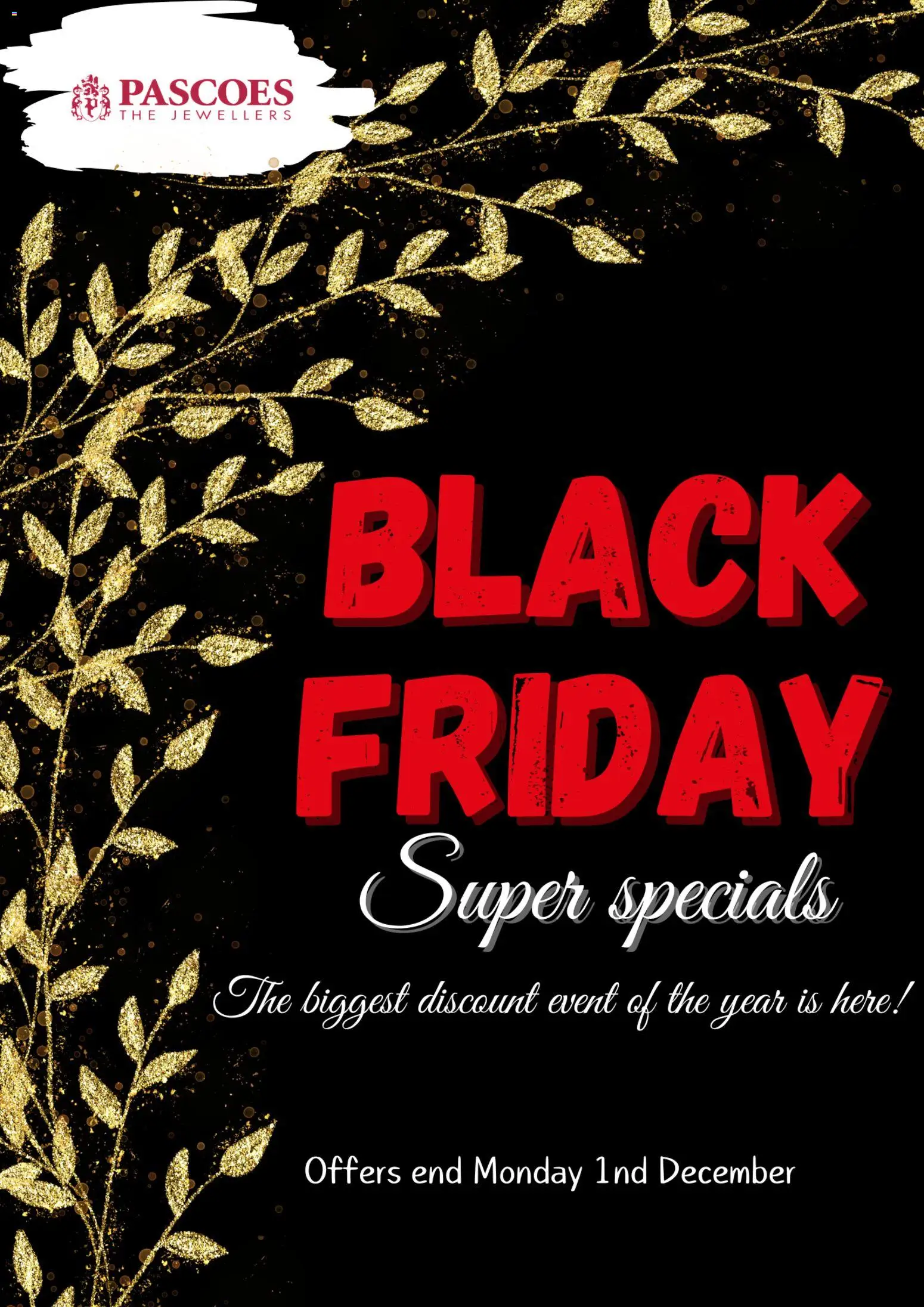 Preview of catalogue Black Friday from shop Pascoes valid 27 Nov 2025