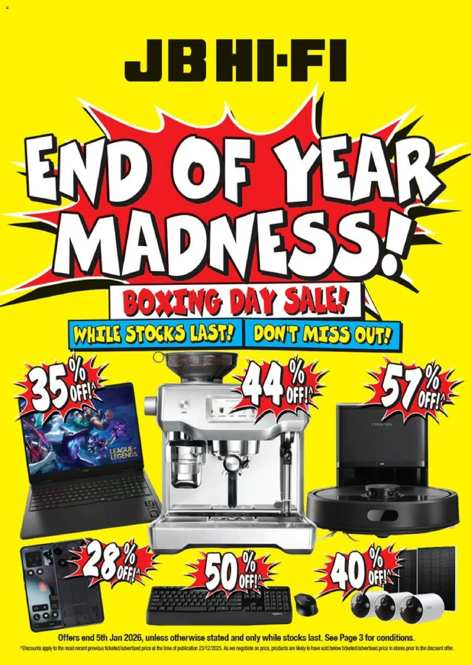 Preview of catalogue Boxing Day Sale from shop JB Hi-Fi valid 24 Dec 2025