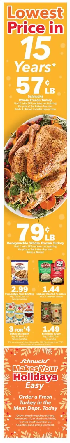 Ad Preview of Schnucks Weekly Print Ad - IL from 11/05/2025