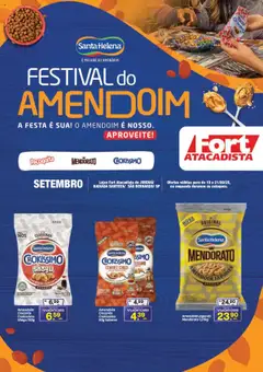 Pré-Visualização do folheto "Ofertas Festival do Amendoim" da loja Fort Atacadista válido a partir de 19/09/2025