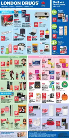 Preview of leaflet Weekly flyer / circulaire from shop London Drugs is valid from Oct 17, 2025