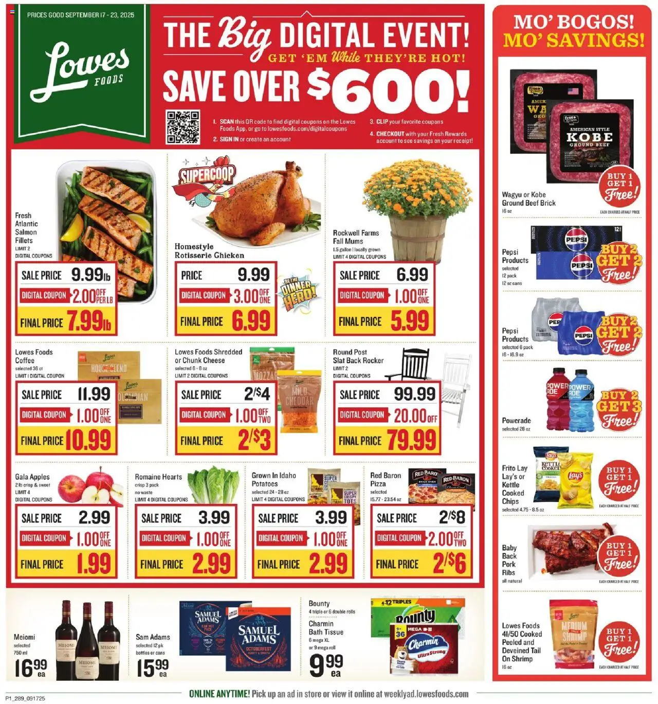 Lowes Foods Weekly Ad - GA from 09/17/2025 - Flyer - Page number 1