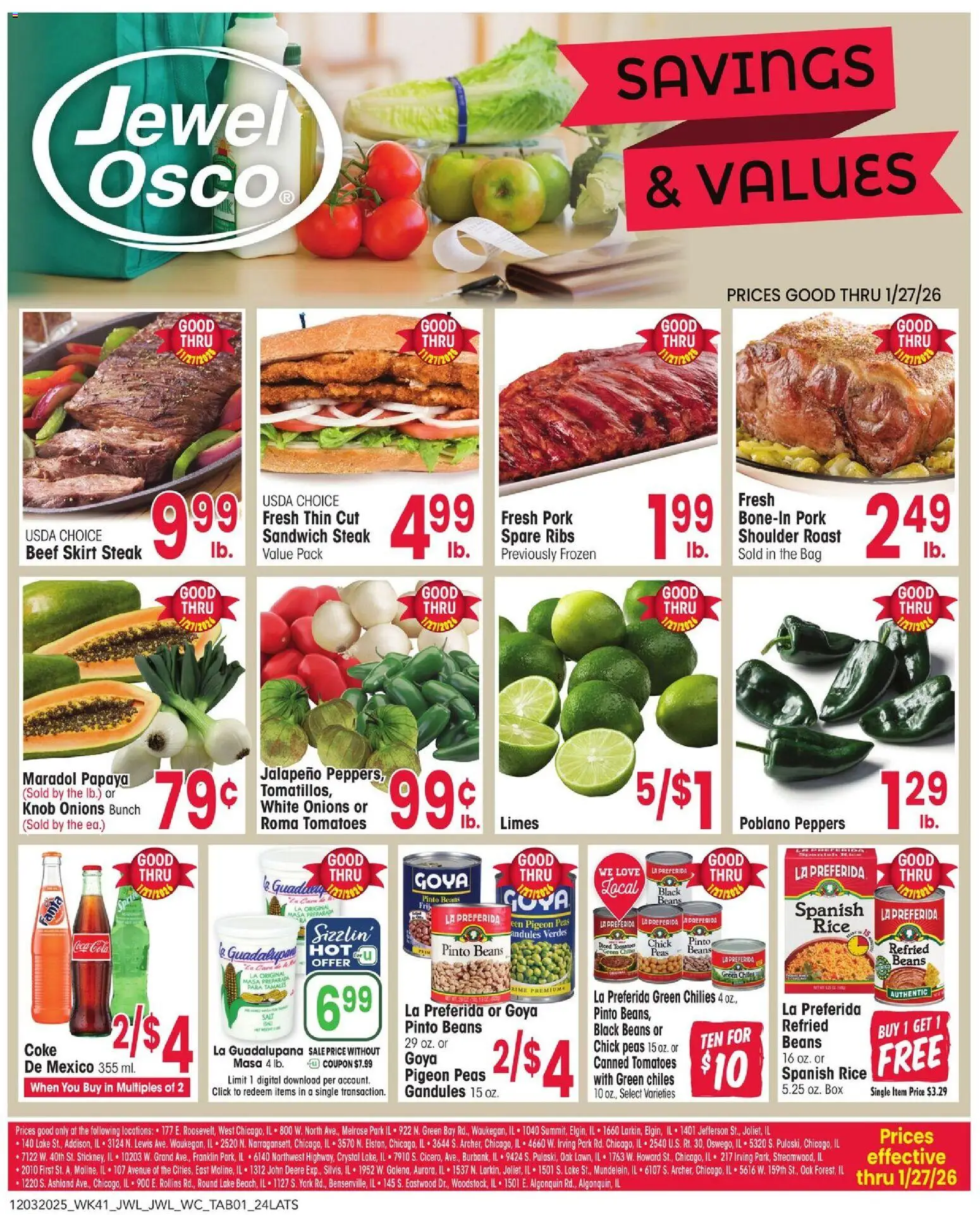 Ad Preview of Jewel Osco Savings & Values Ad from 12/03/2025