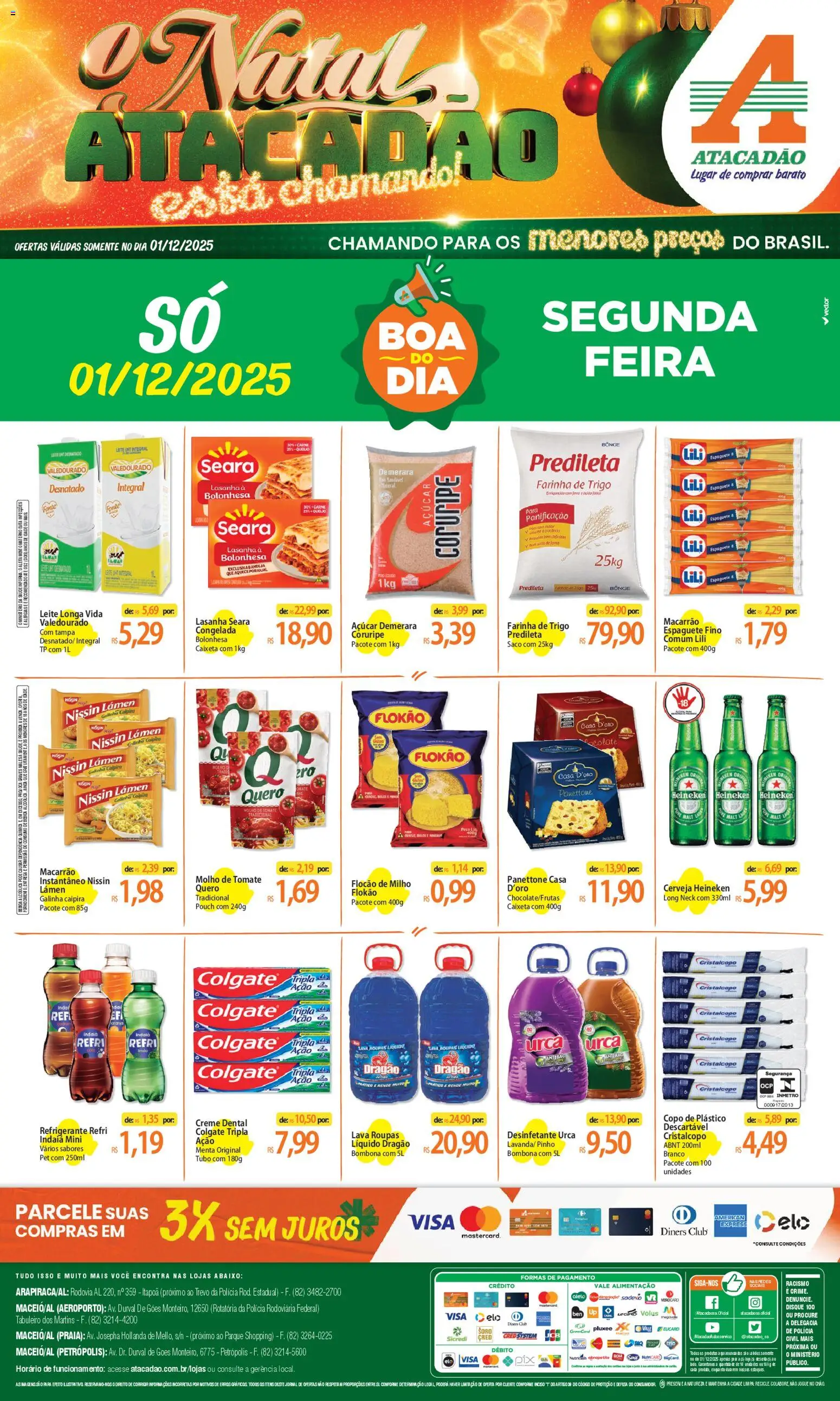 Pré-Visualização do folheto "Ofertas - AL" da loja Atacadão válido a partir de 01/12/2025