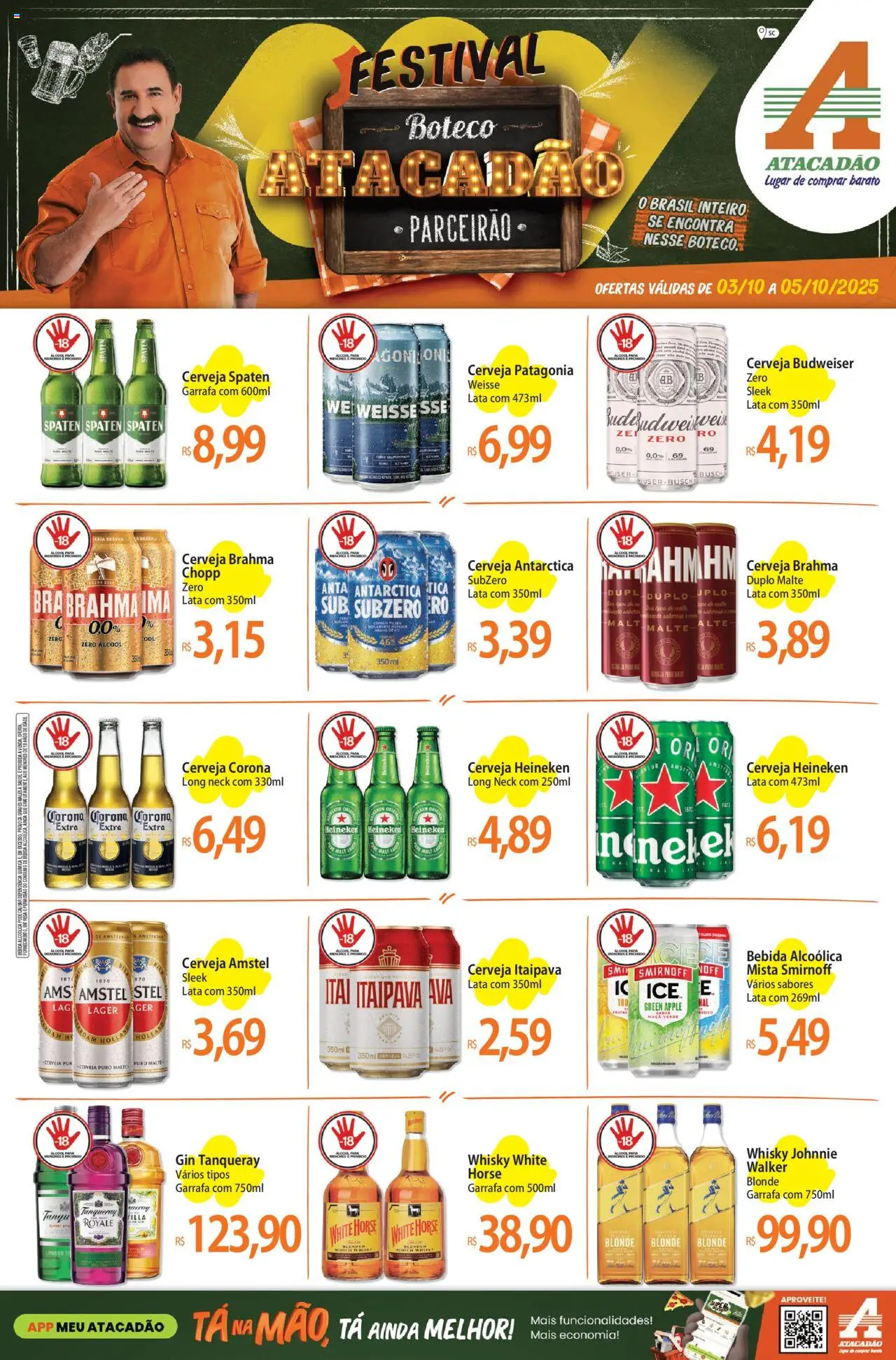 Atacadão folheto "Ofertas - SC" válido a partir de 03/10/2025 - número de página 1