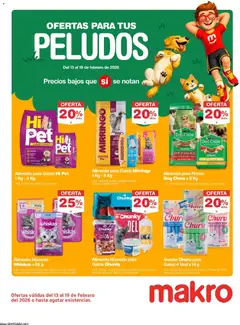  Vista previa del prospecto Especial mascotas del almacen Makro válida del 13/02/2026 al 19/02/2026