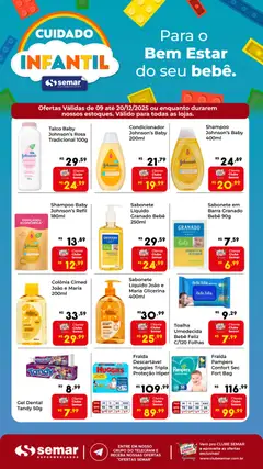 Pré-Visualização do folheto "Ofertas Infantil" da loja Semar Supermercado válido a partir de 09/12/2025