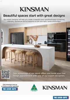 Preview of catalogue KINSMAN from shop The Good Guys valid 07/01/2026