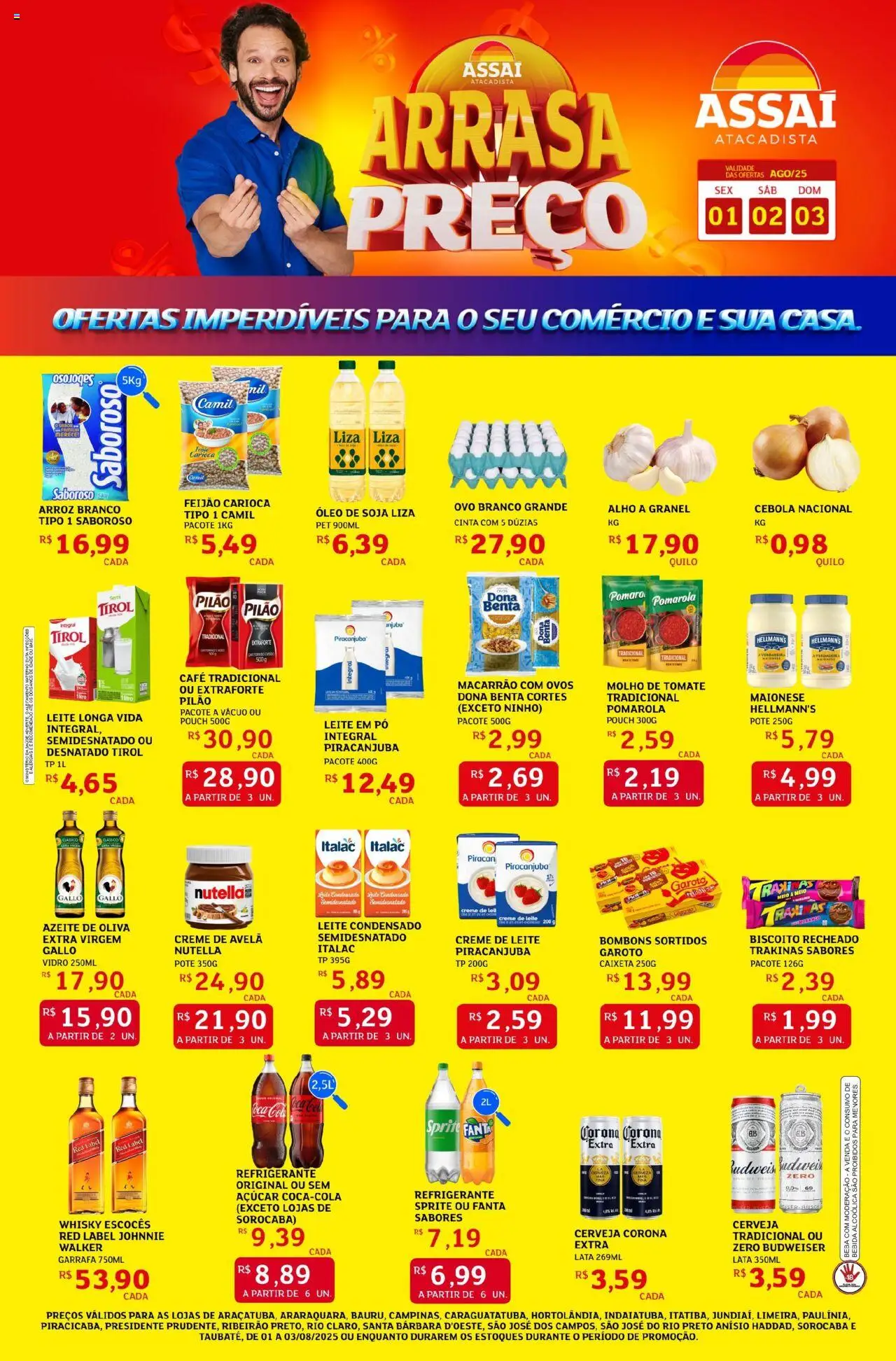Assaí Atacadista folheto "Encarte - SP" válido a partir de 01/08/2025 - número de página 1