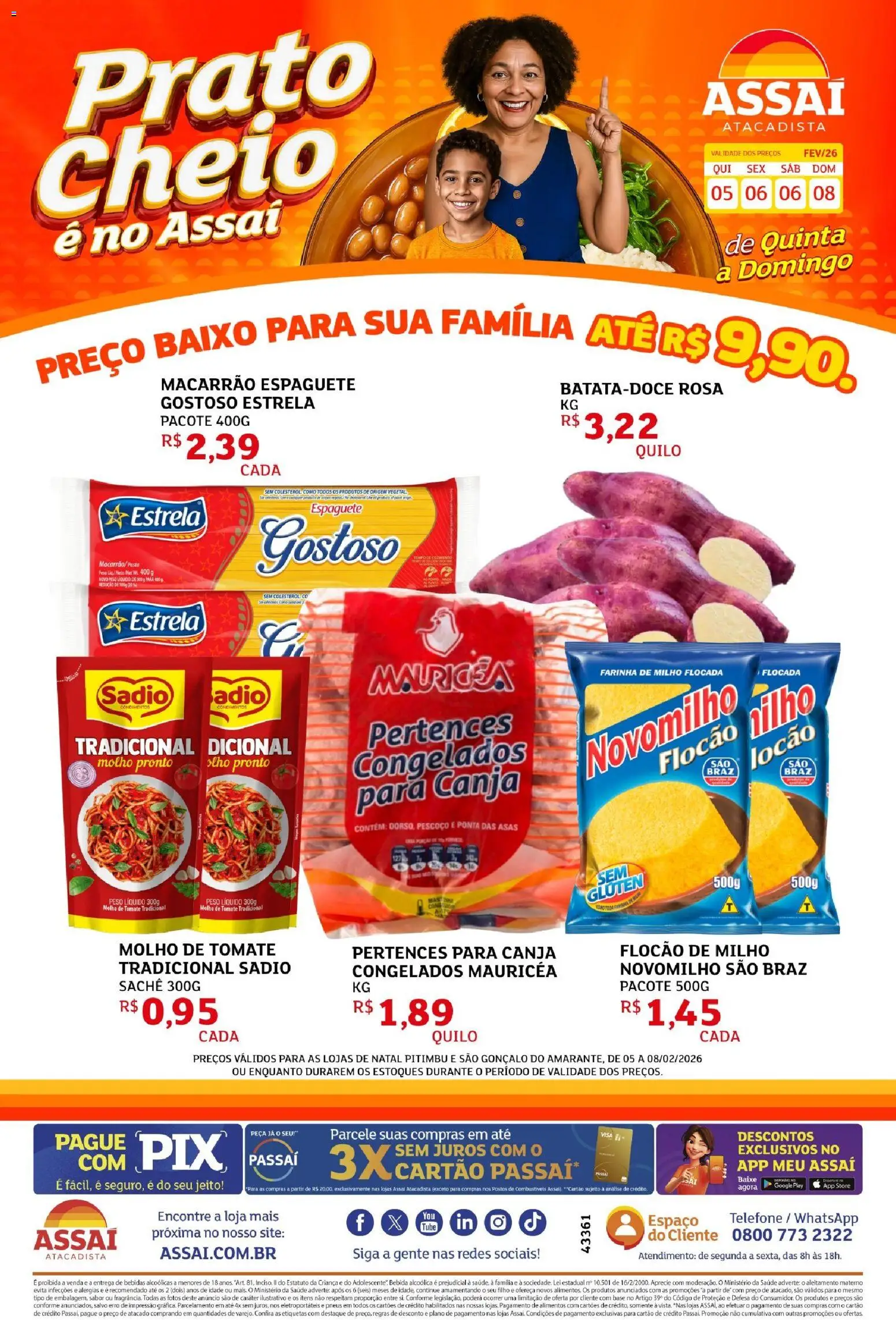 Pré-Visualização do folheto "Encarte - RN" da loja Assaí Atacadista válido a partir de 05/02/2026