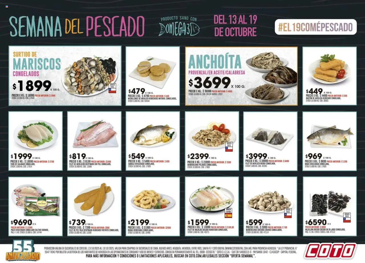 Coto Semana del Pescado del 13/10/2025 >> Catálogo