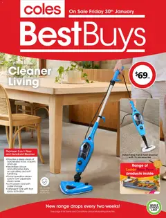 Preview of catalogue Best Buys - Cleaner Living from shop Coles valid 30/01/2026
