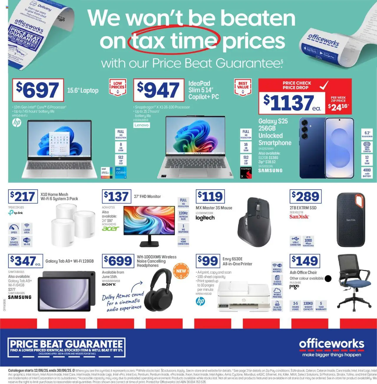 Officeworks catalogue valid from 12/06/2025 - page 1