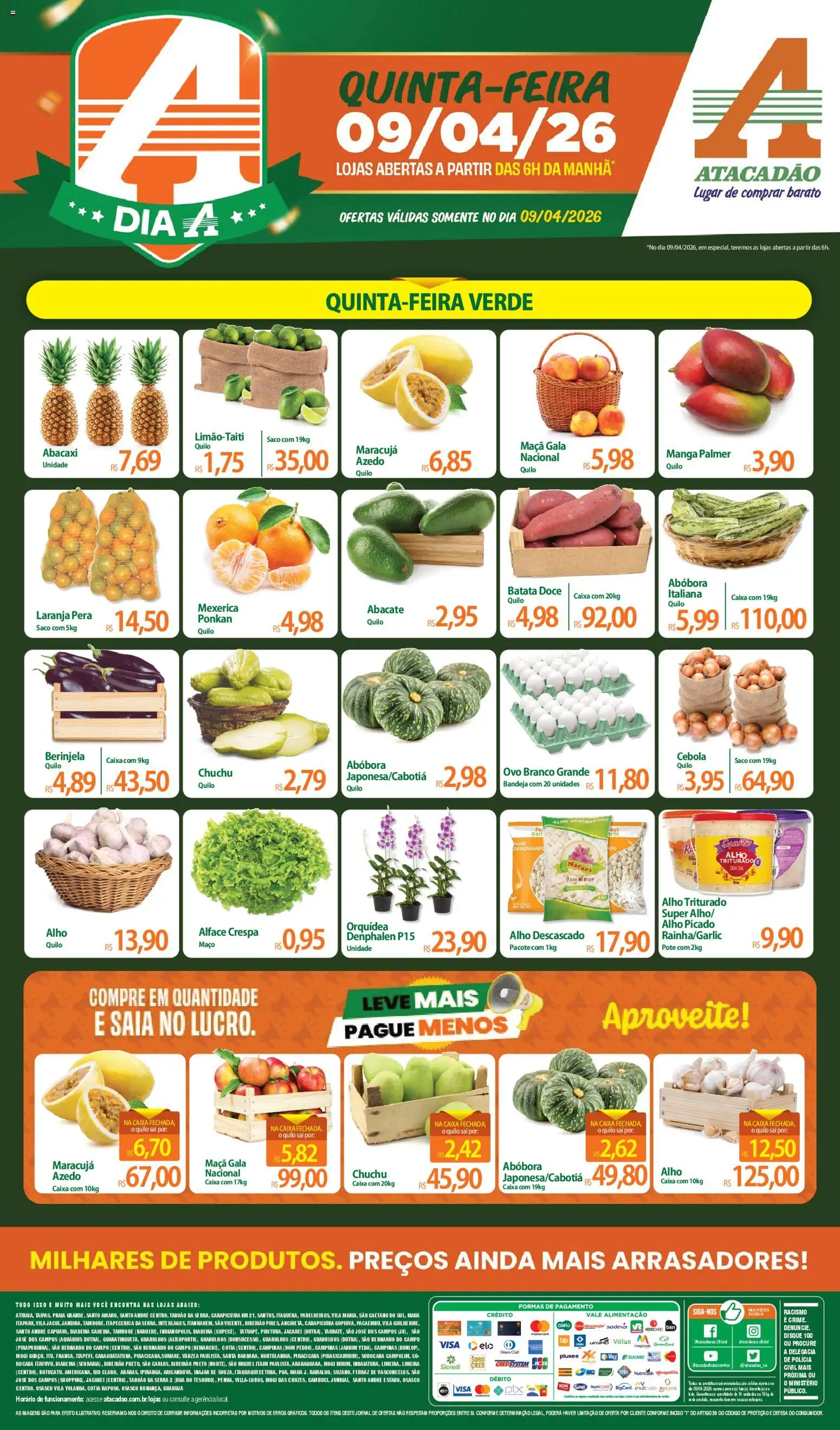 Pré-Visualização do folheto "Atacadão ofertas - SP" da loja Atacadão válido a partir de 09/04/2026