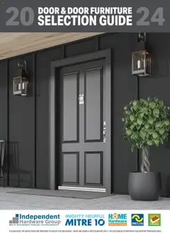 Preview of catalogue Door & Door Furniture Selection Guide 2024 from shop Mitre 10 valid 06/11/2024