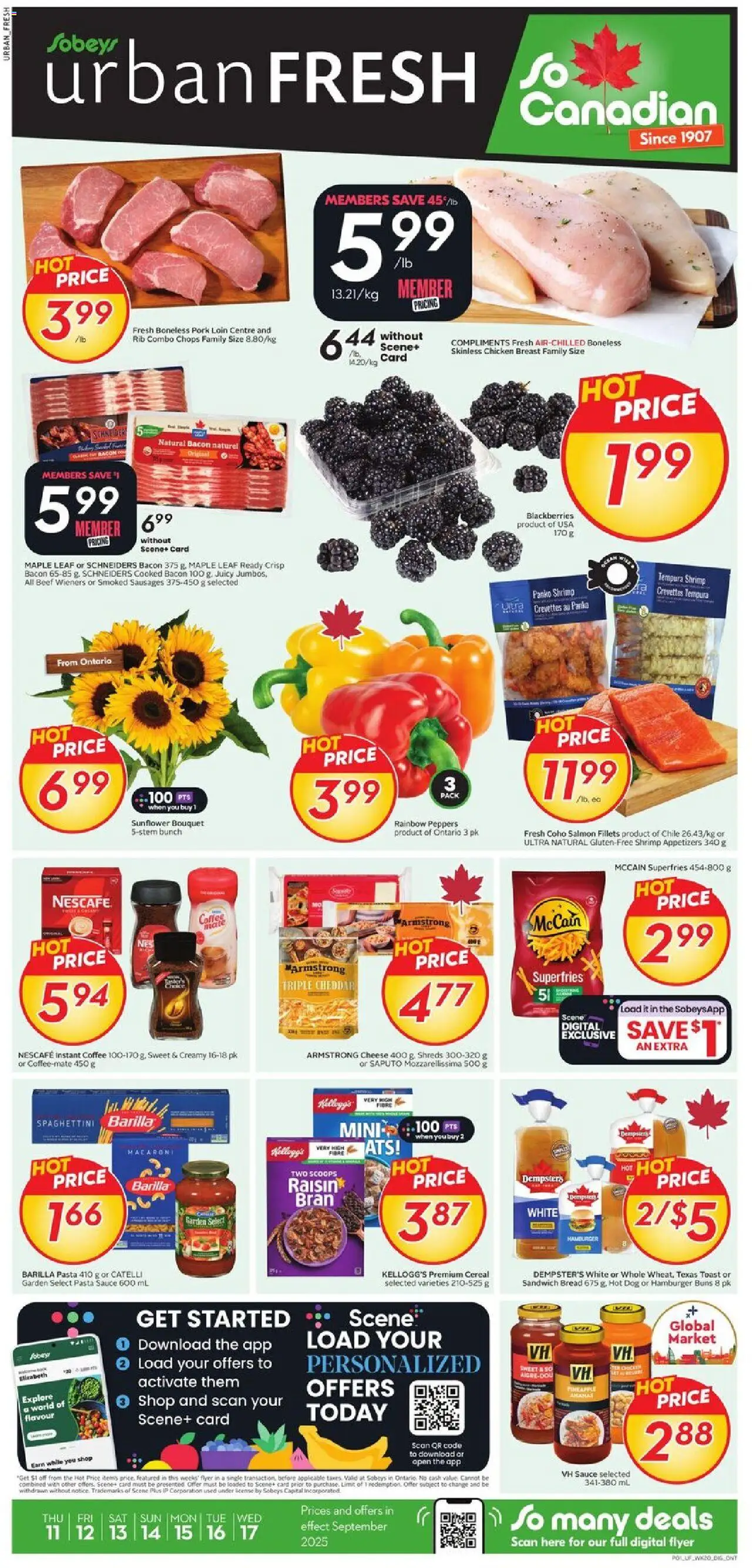 Sobeys flyer valid from Sep 11, 2025 - page number 1