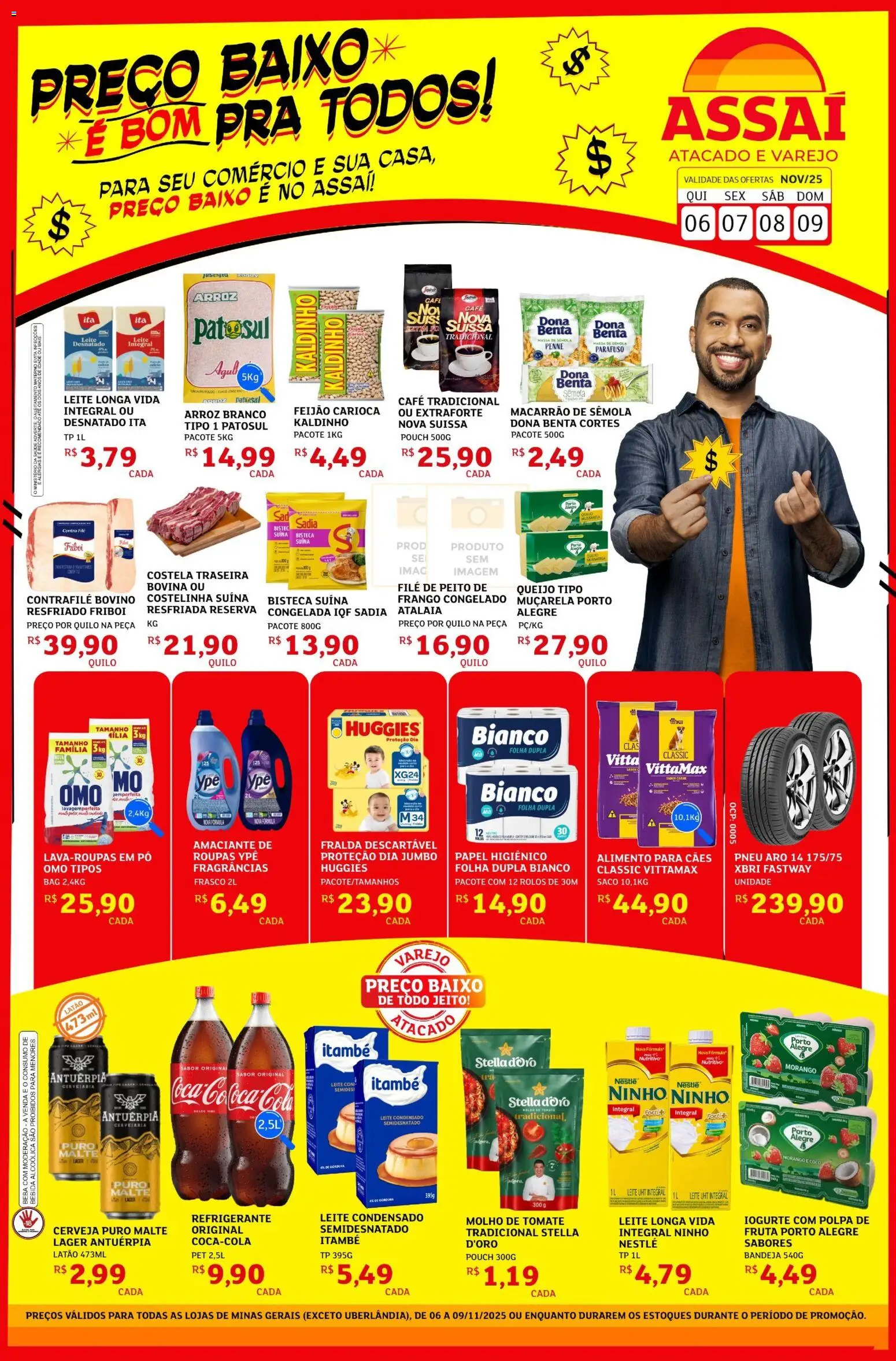 Pré-Visualização do folheto "Encarte" da loja Assaí Atacadista válido a partir de 06/11/2025
