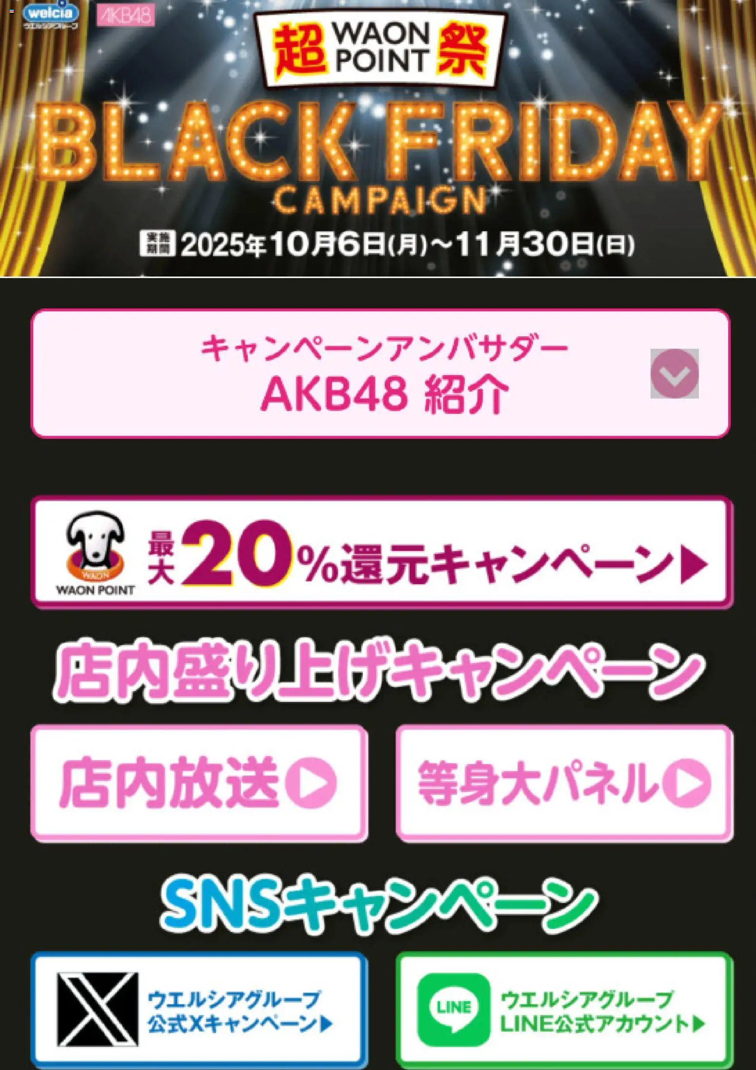 ハッピードラッグの2025/10/06から2025/11/30までのチラシはここBlack Friday