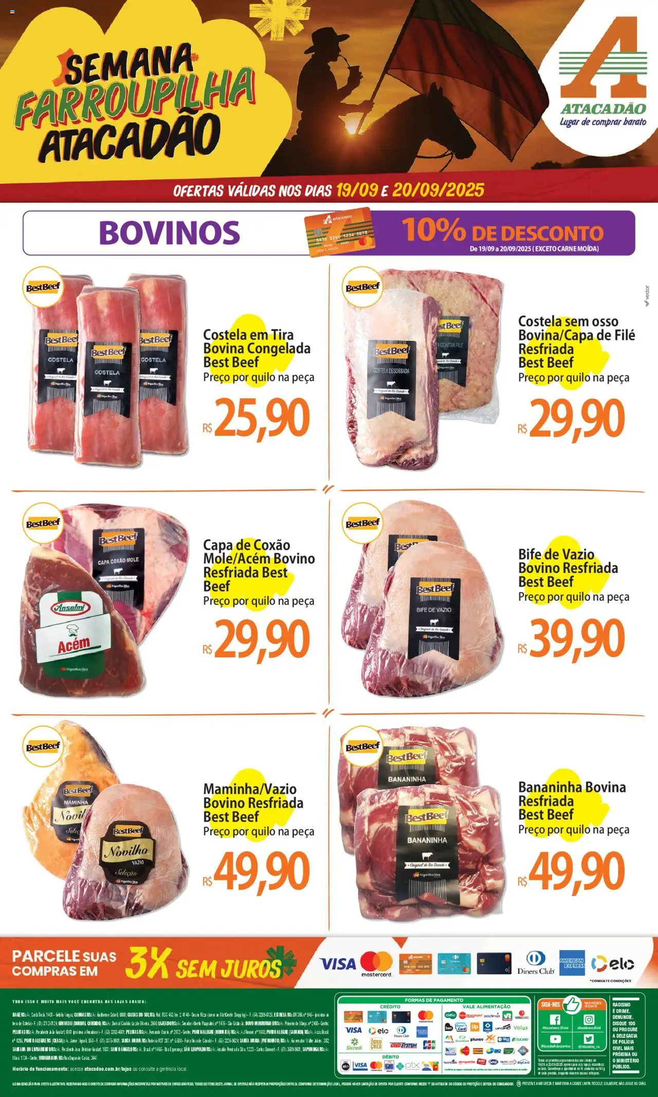 Atacadão folheto "Ofertas - RS" válido a partir de 19/09/2025 - número de página 1