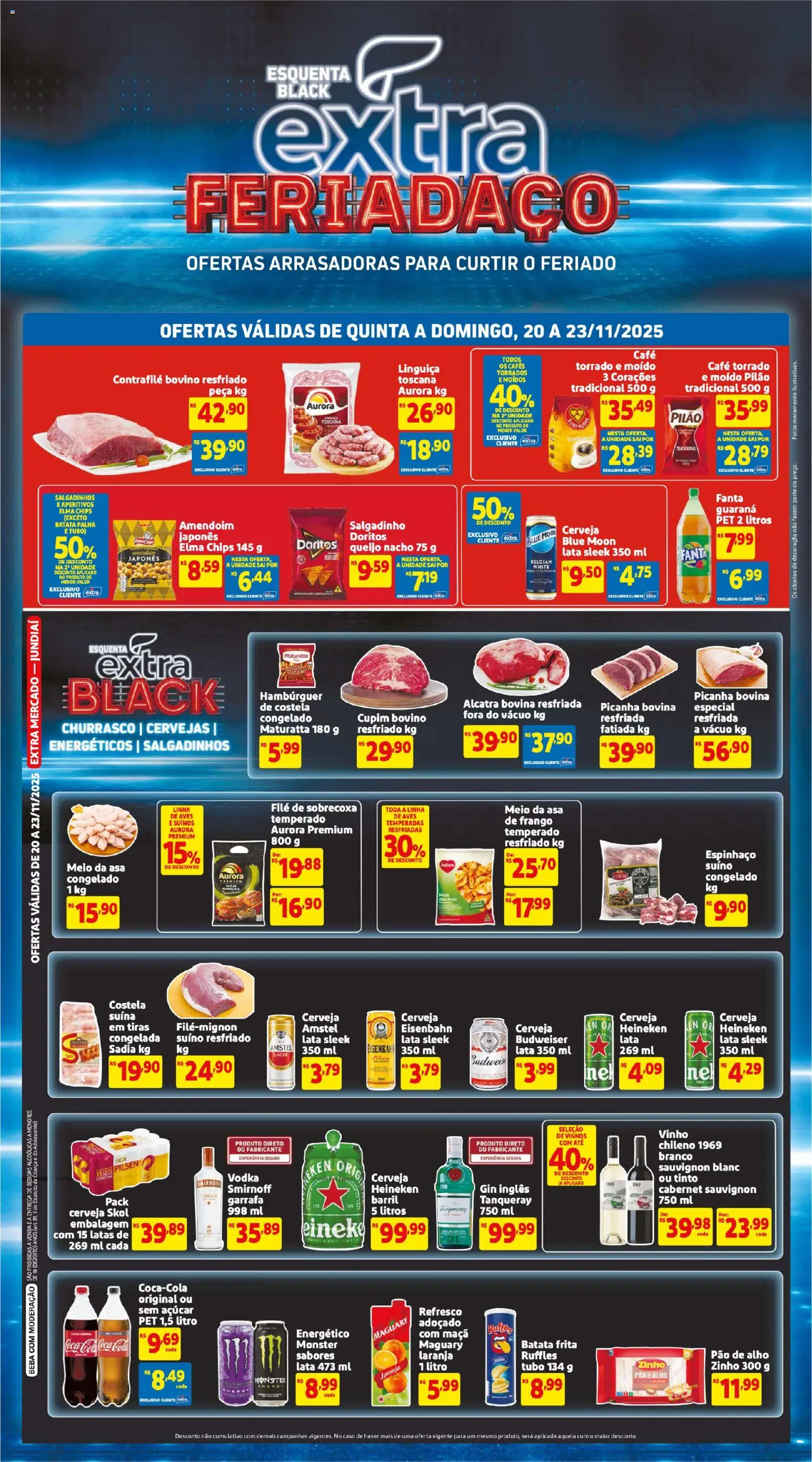 Pré-Visualização do folheto "Black Friday" da loja Extra válido a partir de 20/11/2025