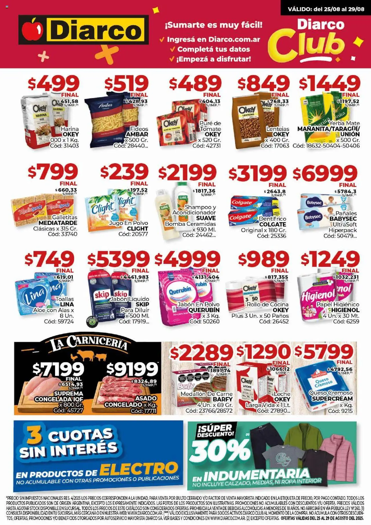 Diarco Ofertas del 25/08/2025 Online