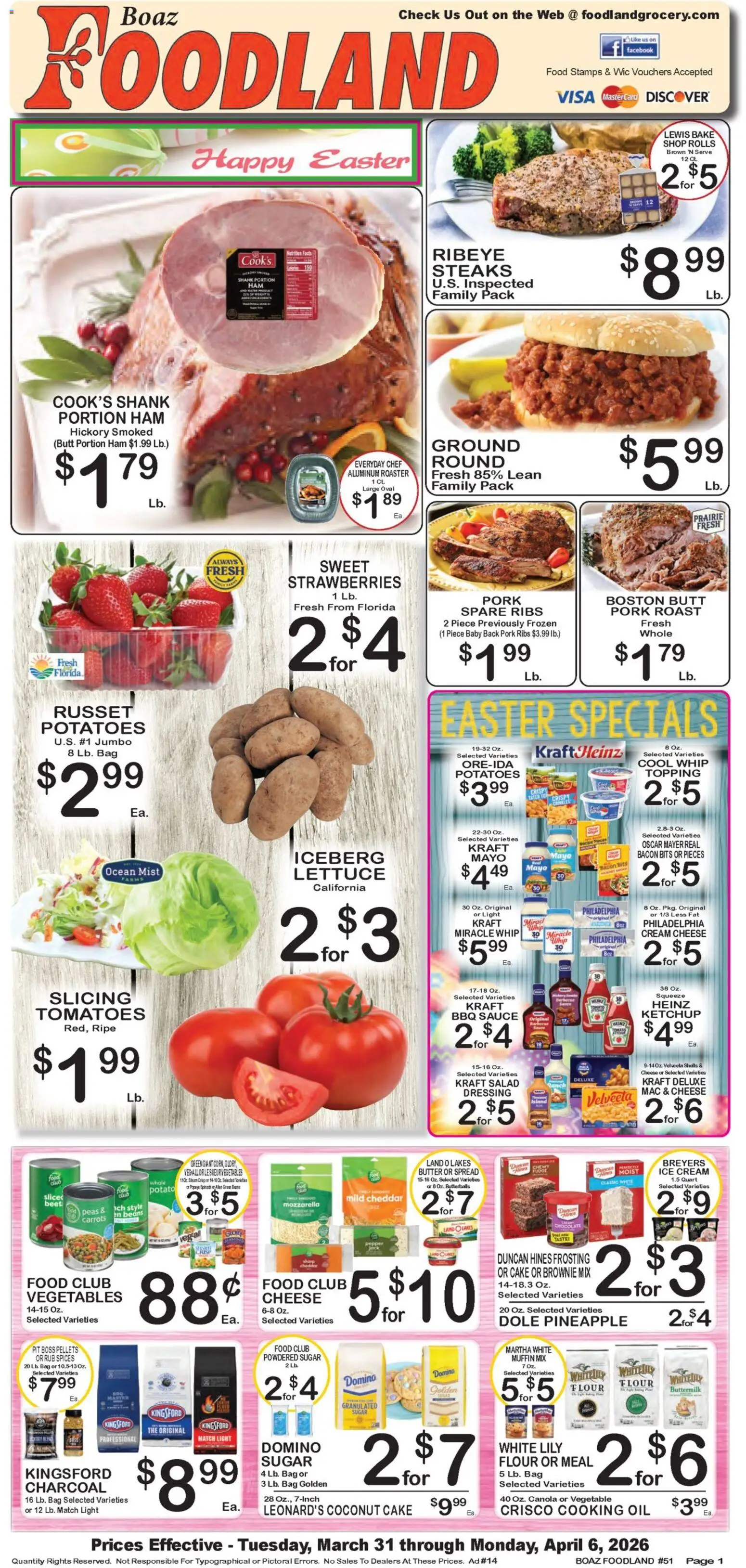Ad Preview of Foodland Foodland Weekly Ad from 03/31/2026