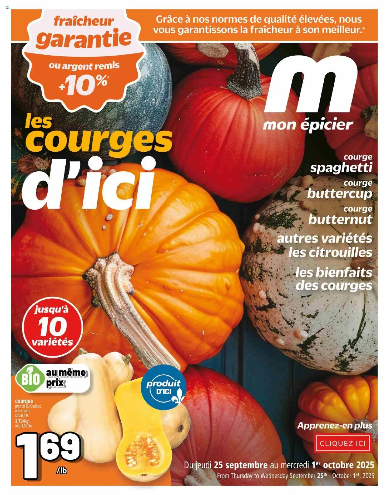 Metro flyer valid from Sep 25, 2025 - page number 1