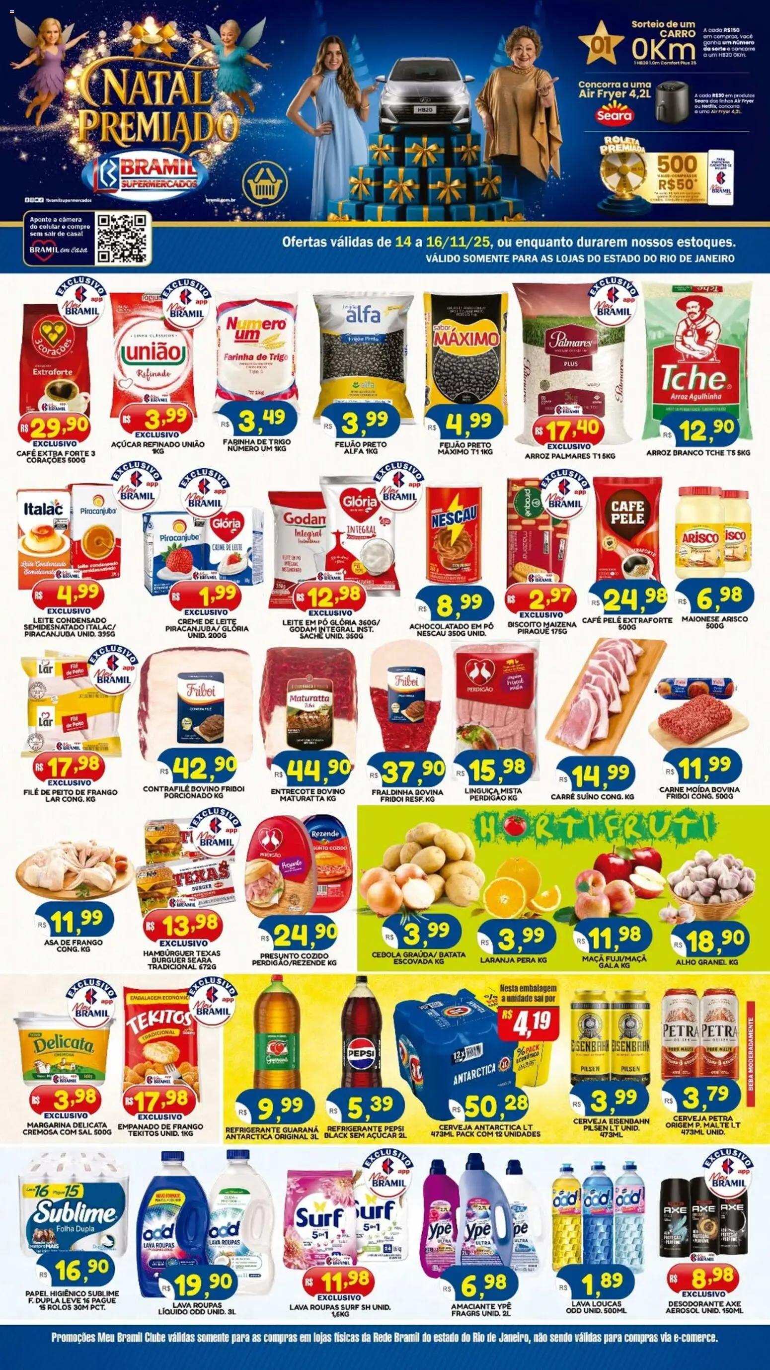 Pré-Visualização do folheto "Ofertas da semana" da loja Bramil Supermercados válido a partir de 14/11/2025