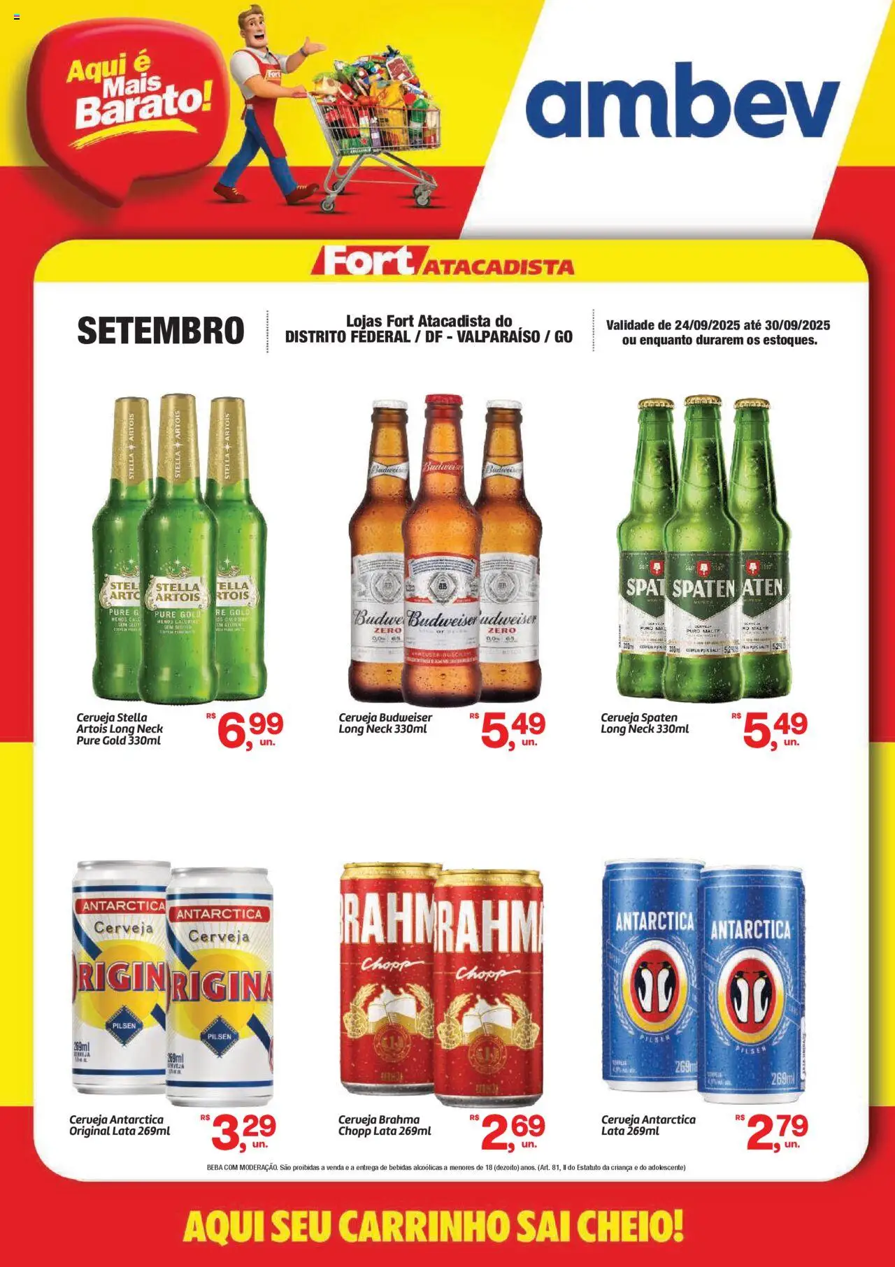 Fort Atacadista folheto "Ofertas Ambev" válido a partir de 24/09/2025 - número de página 1