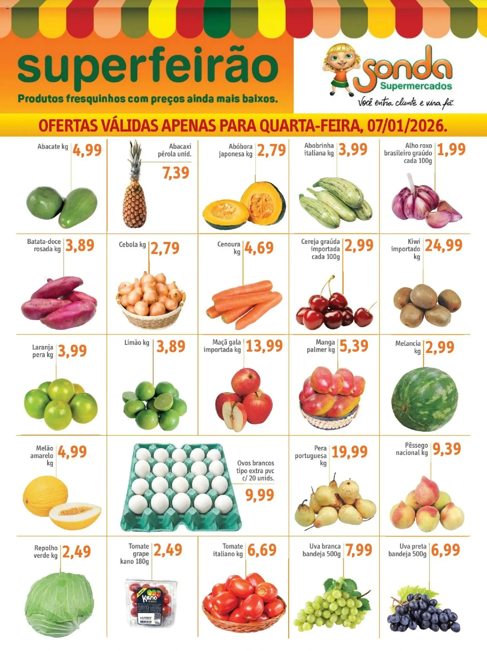 Pré-Visualização do folheto "Ofertas Feirão" da loja Sonda válido a partir de 07/01/2026