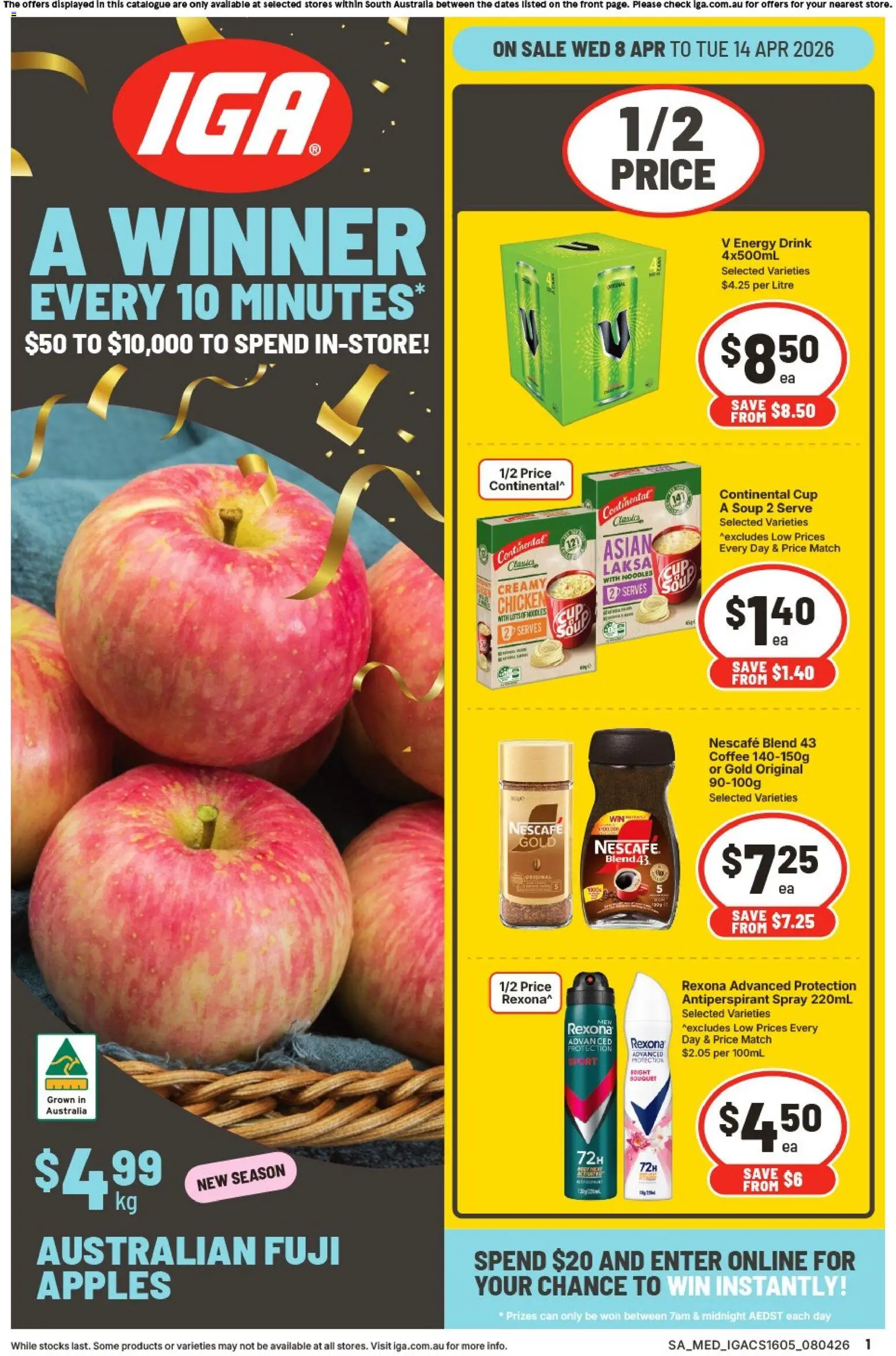 Preview of catalogue IGA catalogue SA from shop IGA valid 08/04/2026