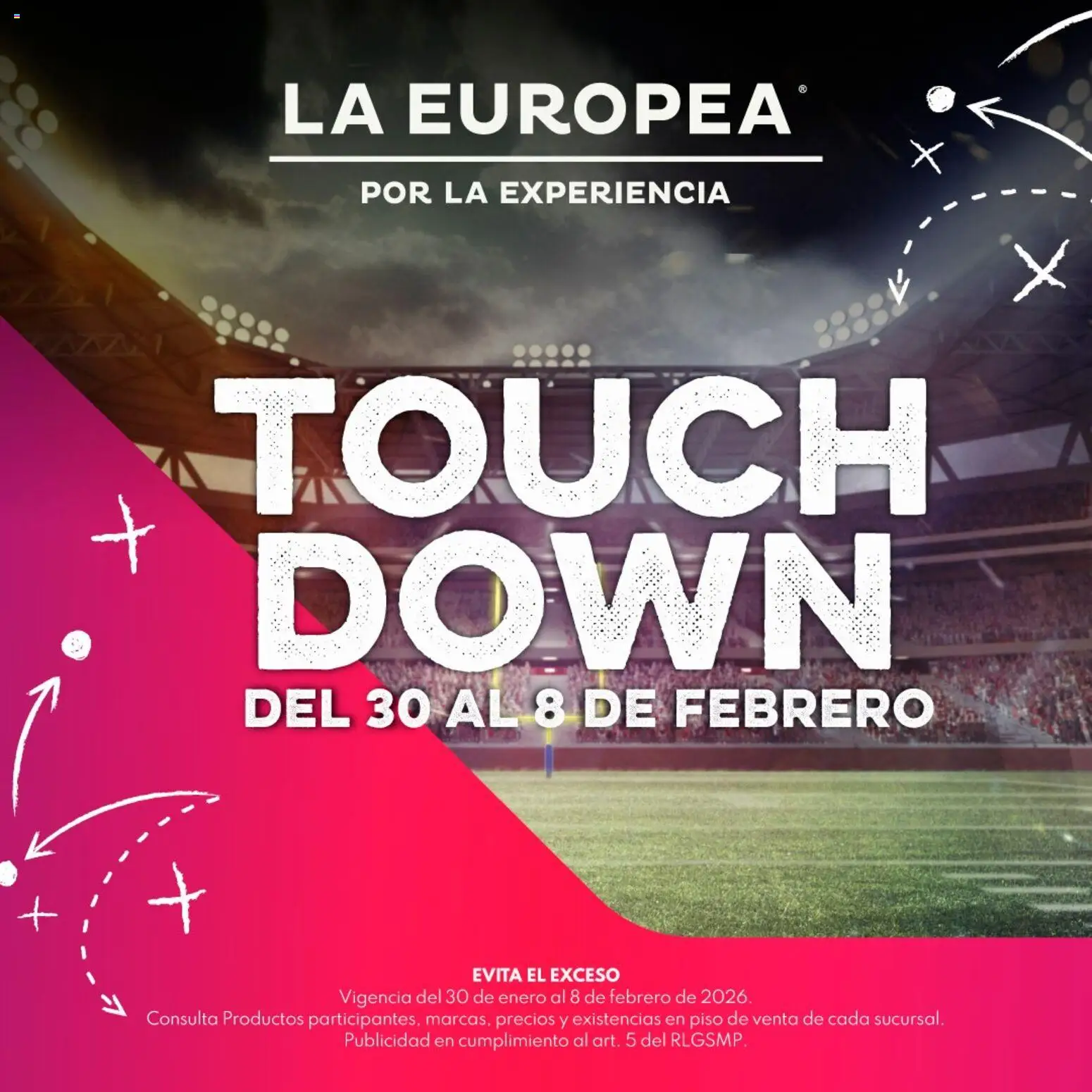 Vista previa las ofertas de la tienda La Europea - Catálogo Touch Down desde el 30/01/2026 